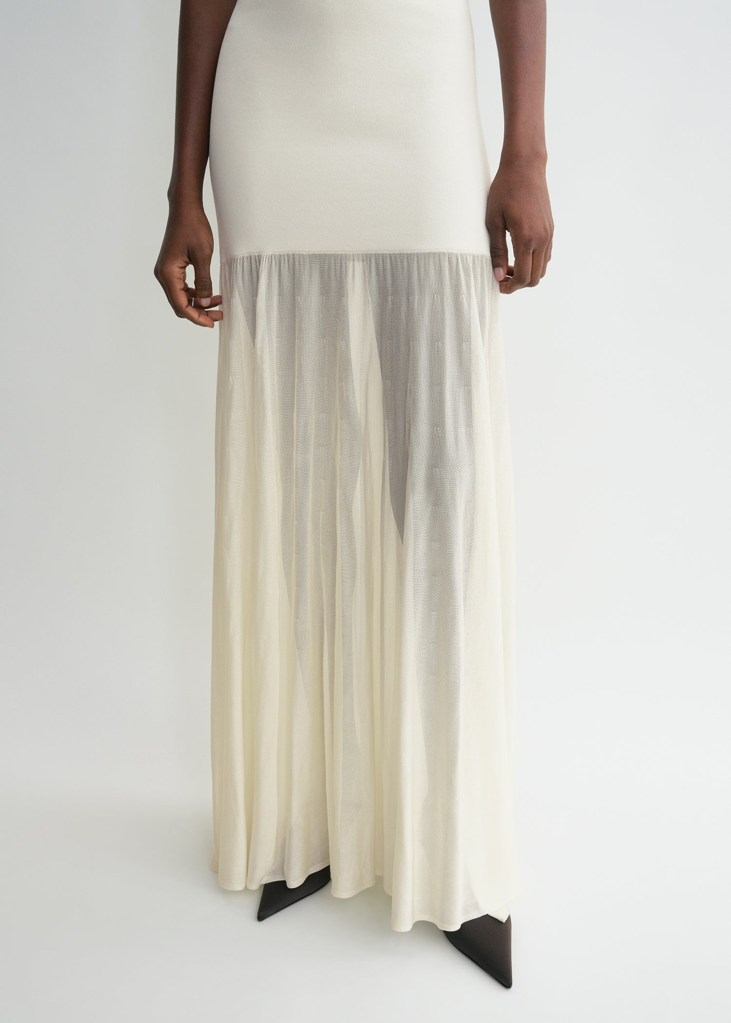 Evening tank dress macadamia - 4