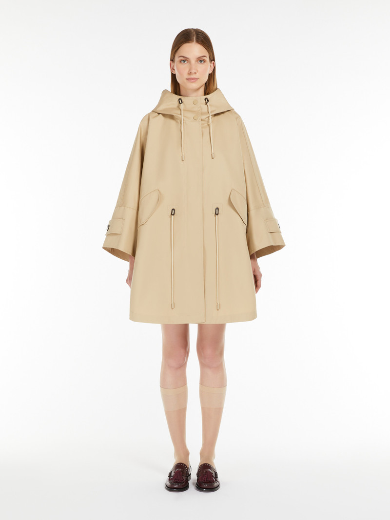 USA Water-repellent cotton gabardine cape 3