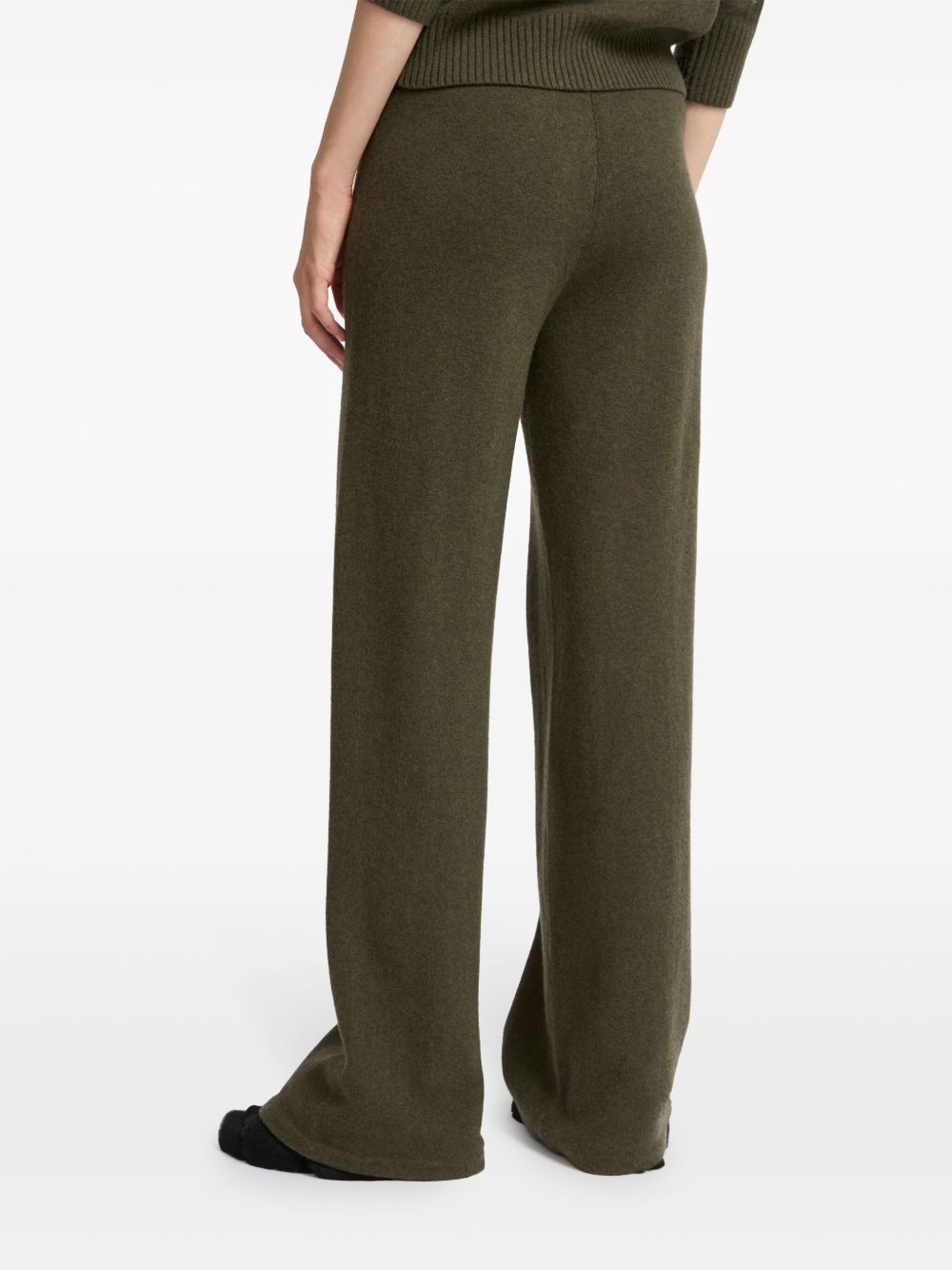 knitted wide-leg trousers - 4
