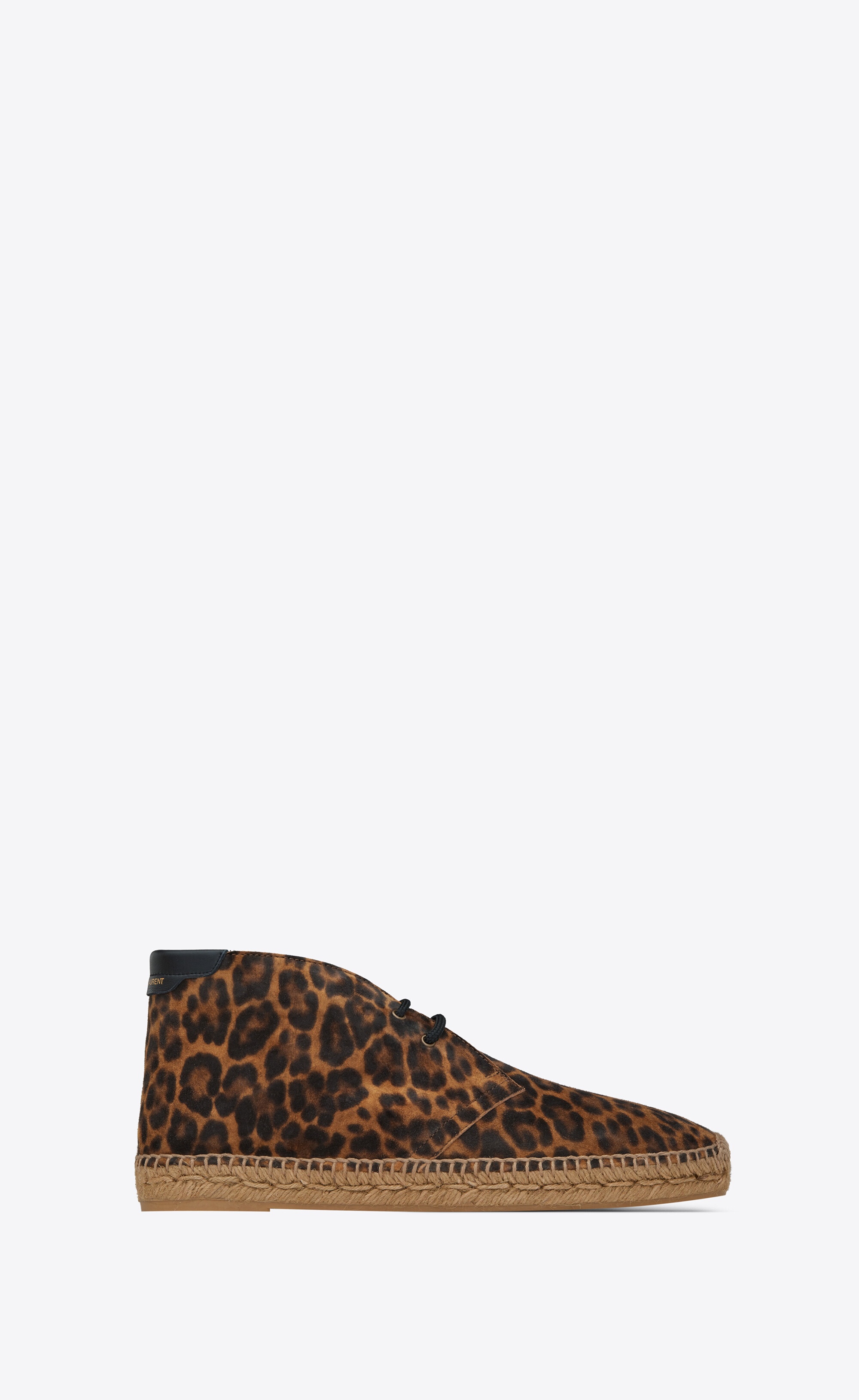 laced espadrilles in leopard-print suede - 1