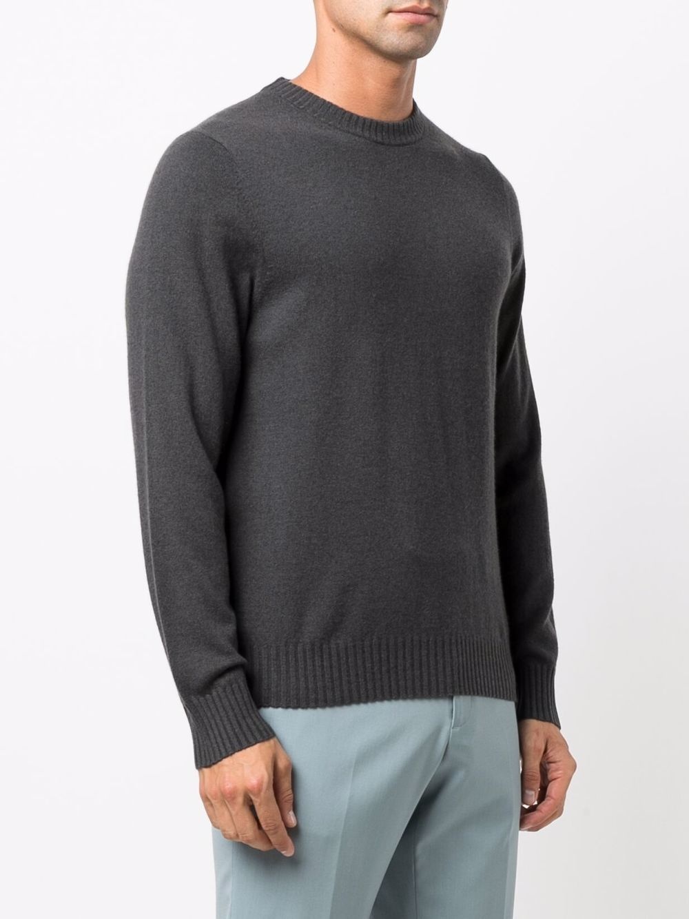 crewneck cashmere jumper - 3