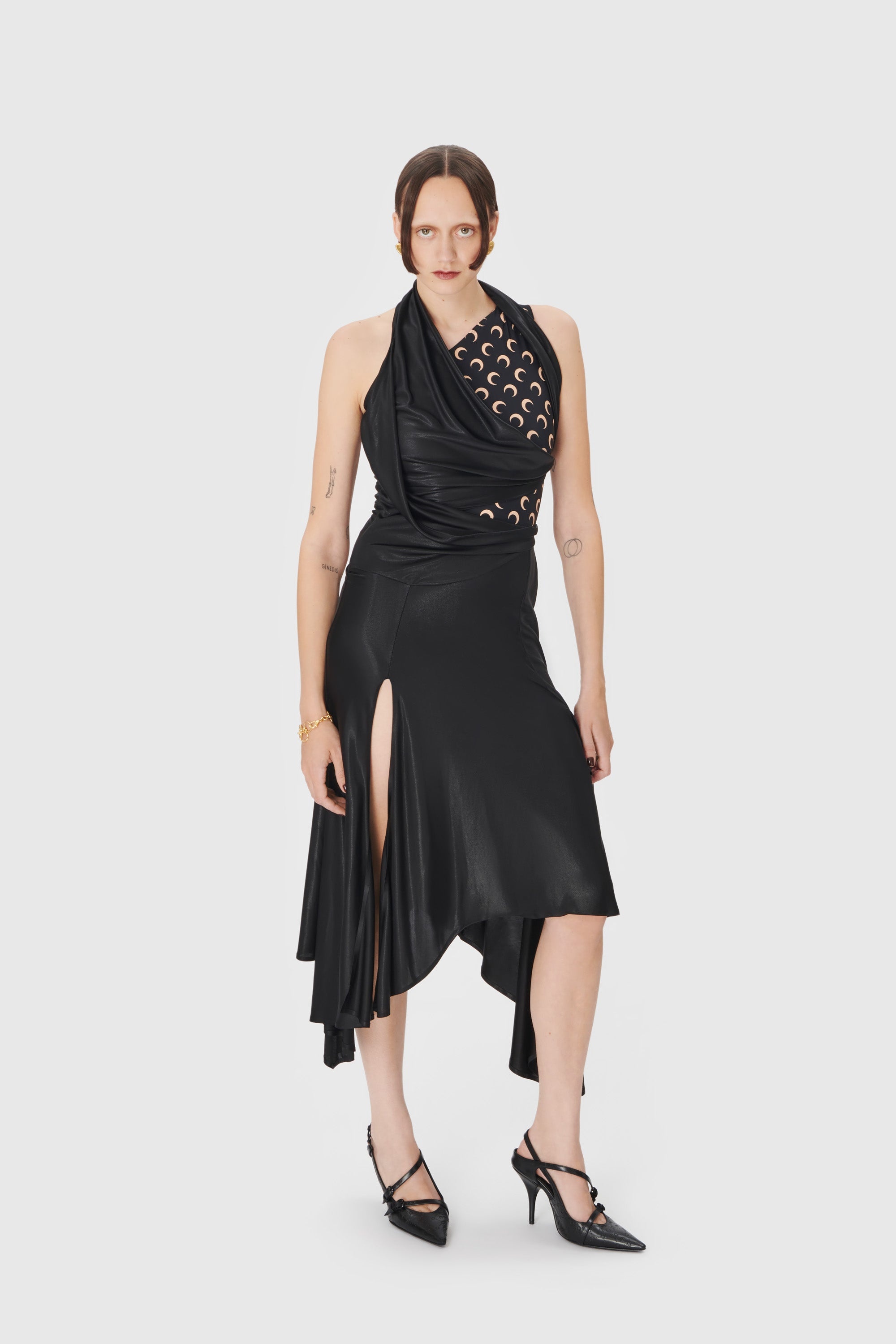 Regenerated Jersey Draped Dress - 2