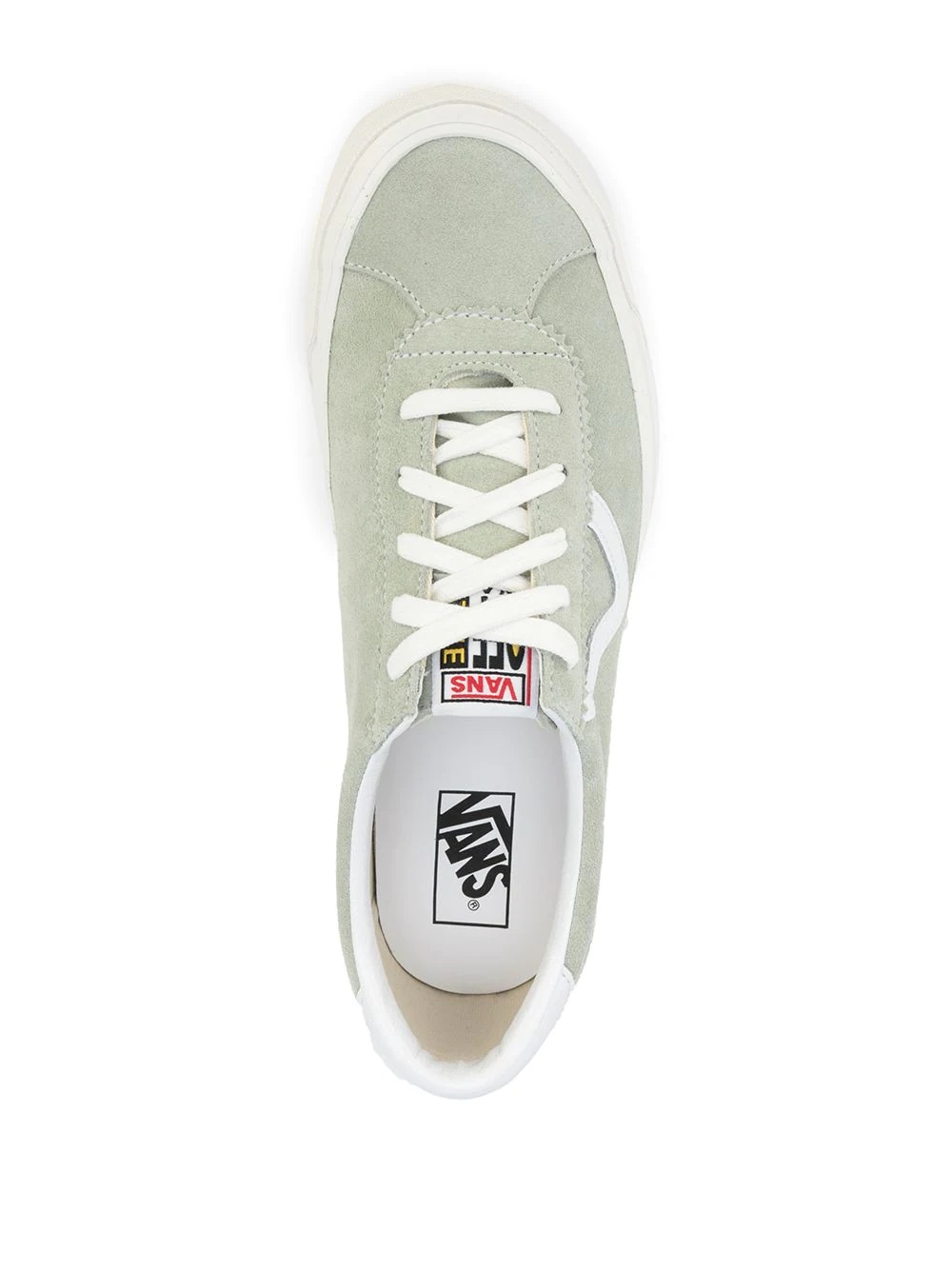 suede low-top sneakers - 4