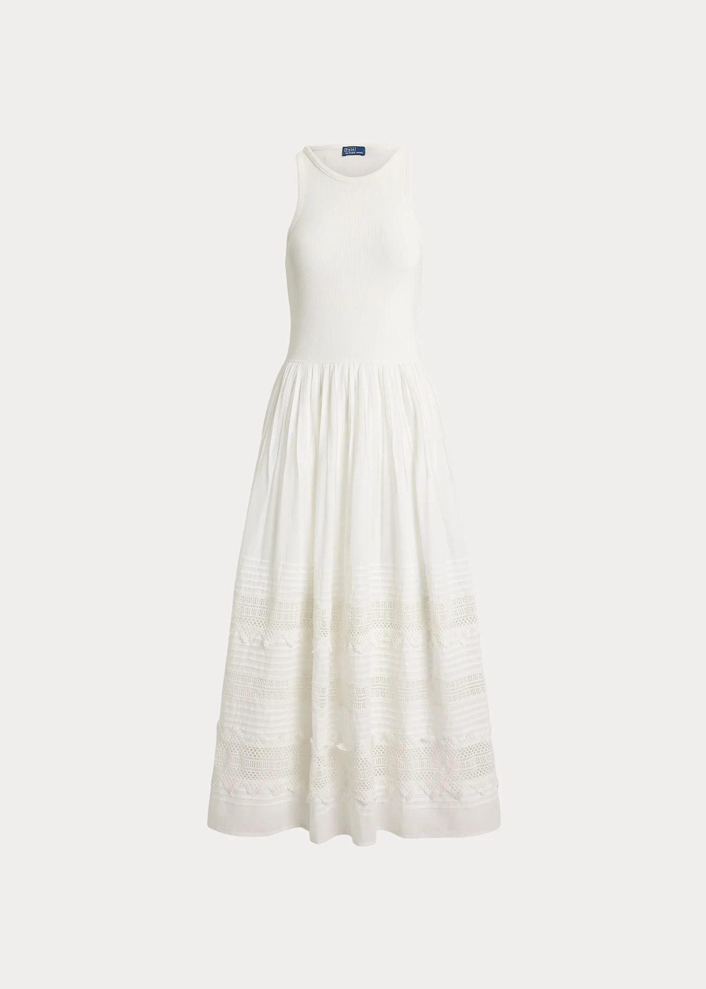Lace-Trim Tank Dress - 1