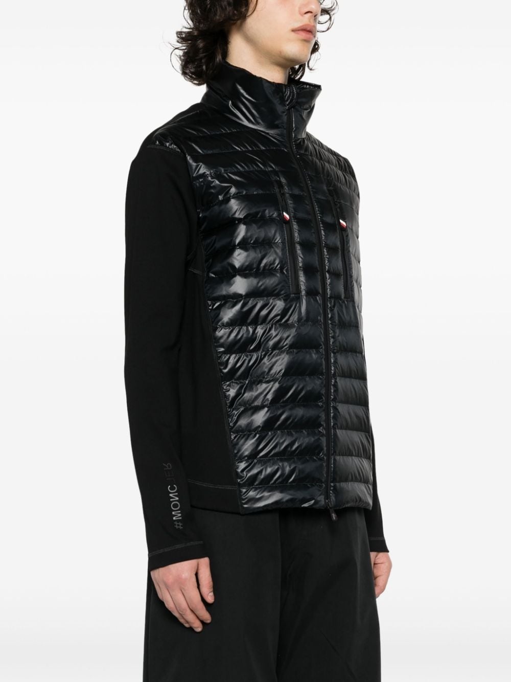 quilted zip-up jacket - 3