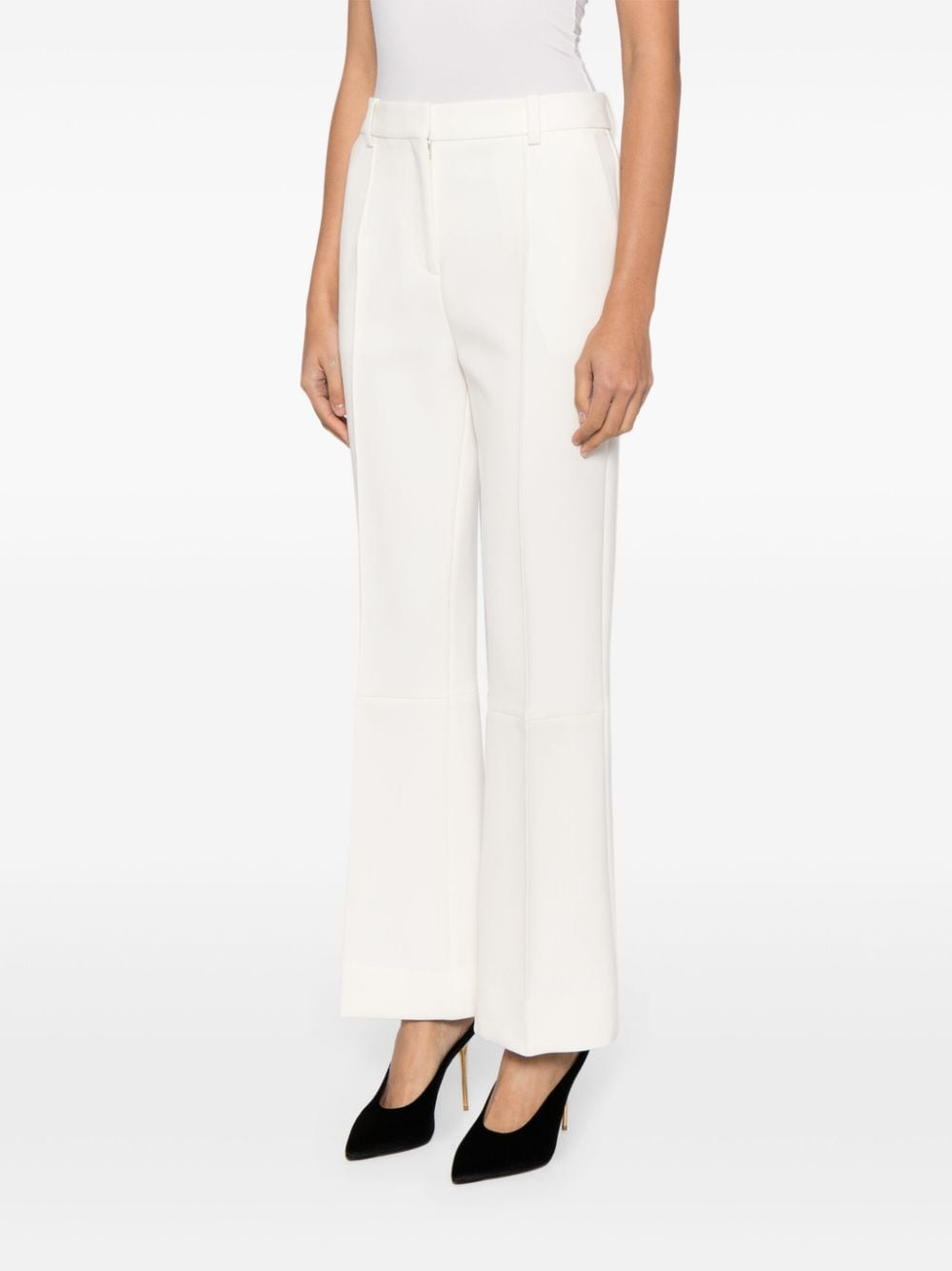 tailored cotton-blend trousers - 3