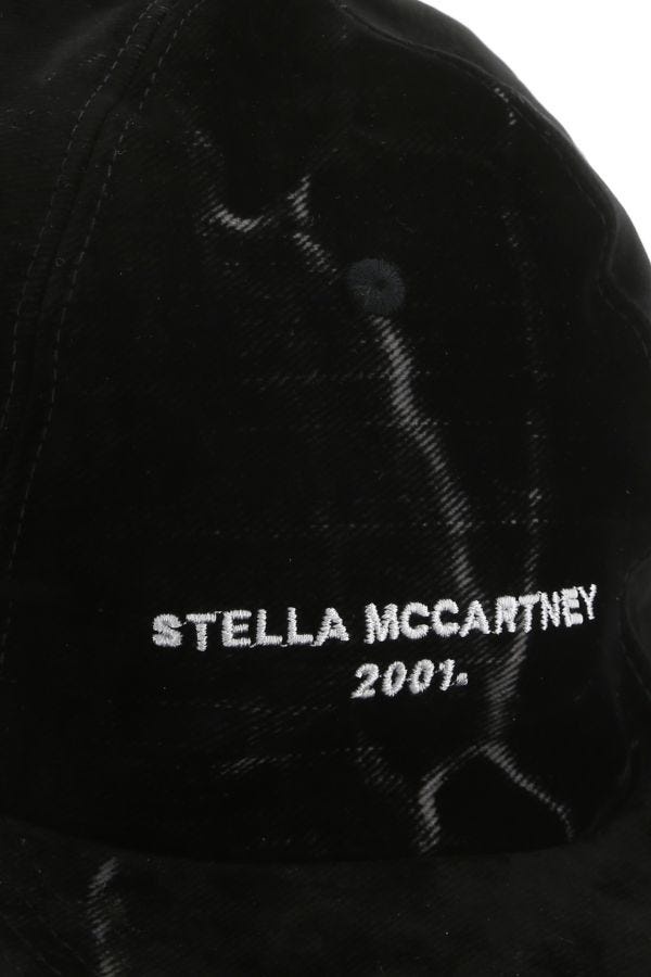 【送料&関税込】Stella McCartney Black Velvet Baseball Cap Stella McCartney Black velvet baseball cap | gebnegozionline