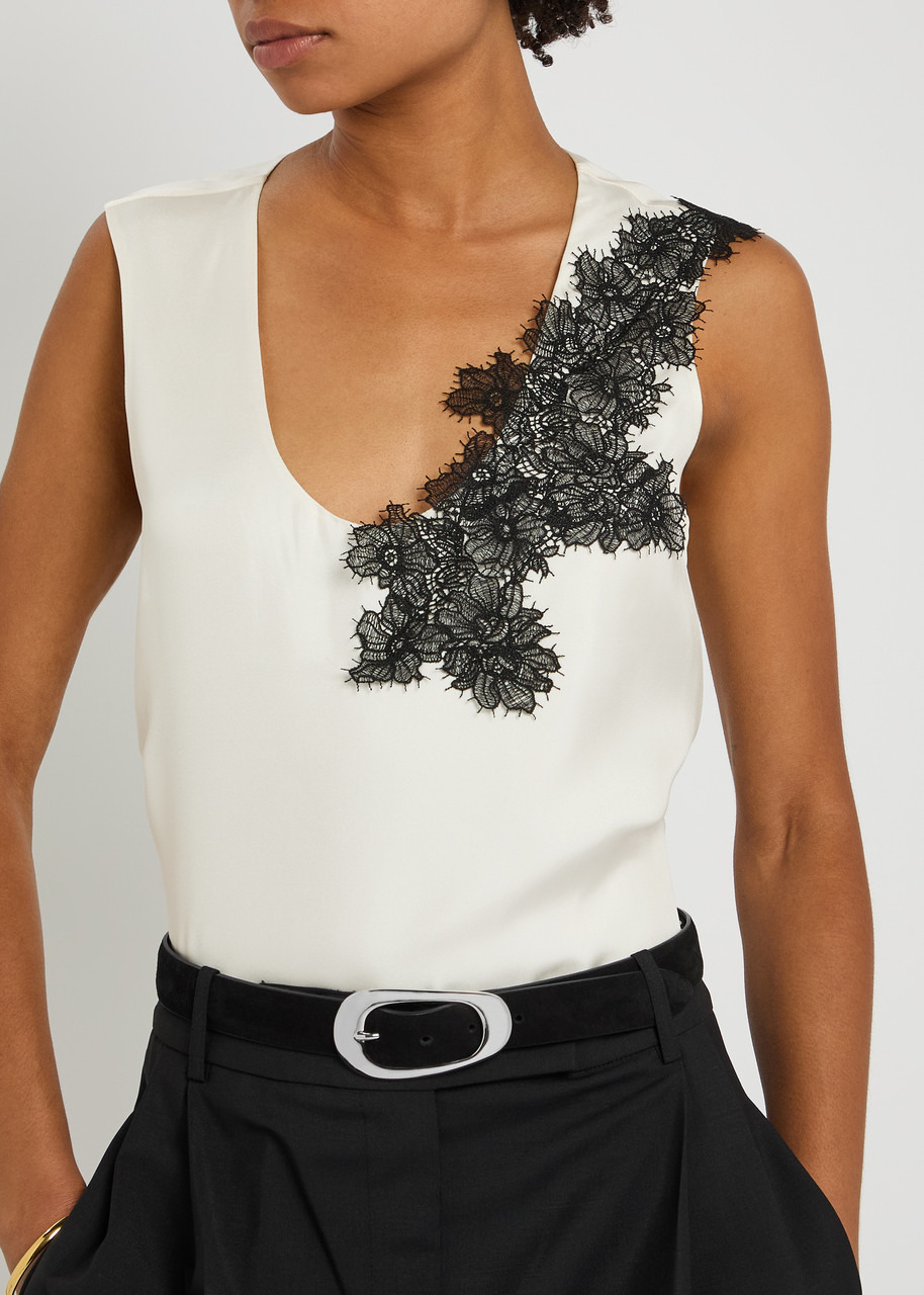 Rohe Lace-embellished Silk top - 5