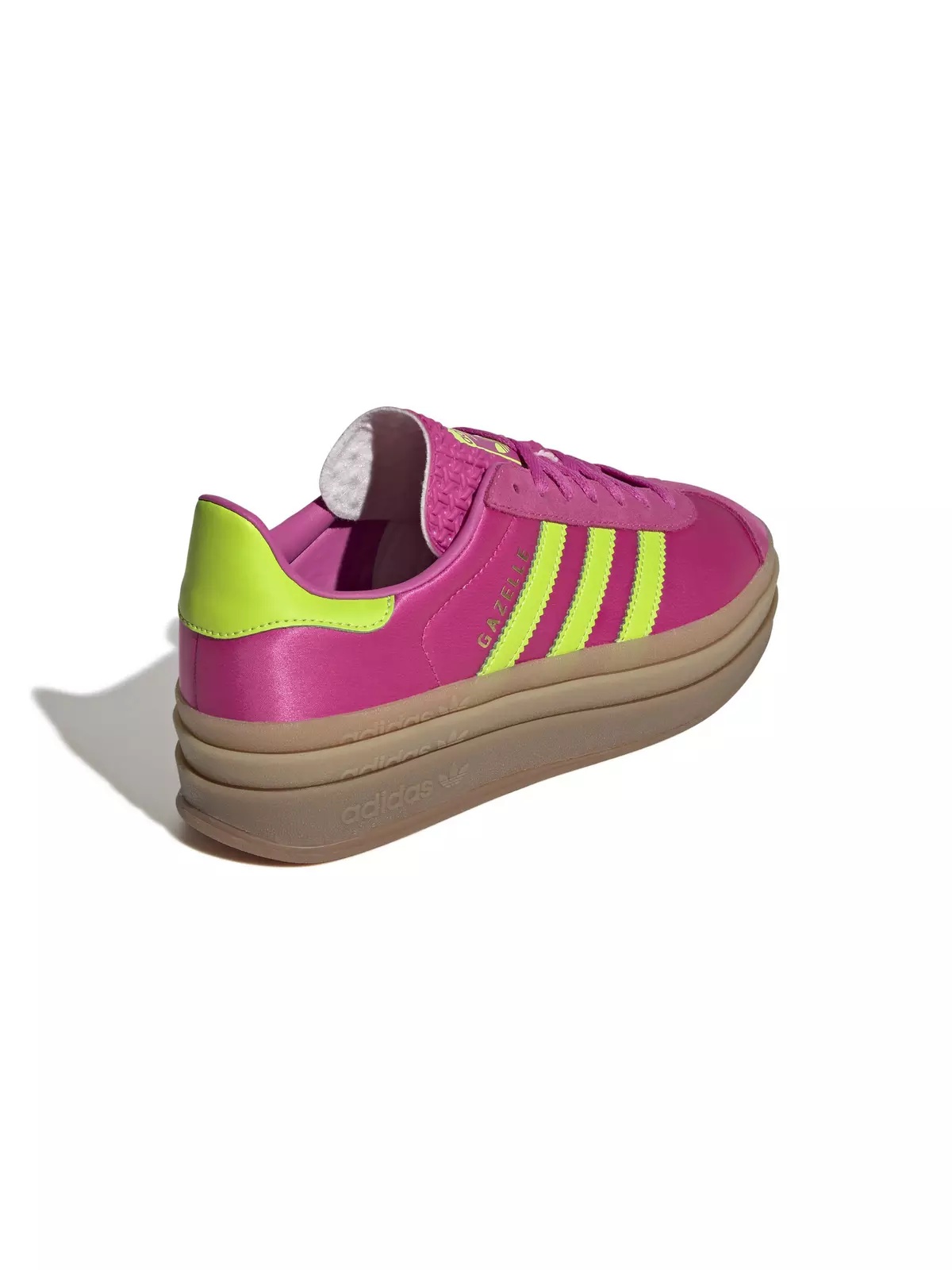 Originals Gazelle Bold "Semi Lucid Fuchsia/Solar Slime/Gold Metallic" Women's Shoe - 6