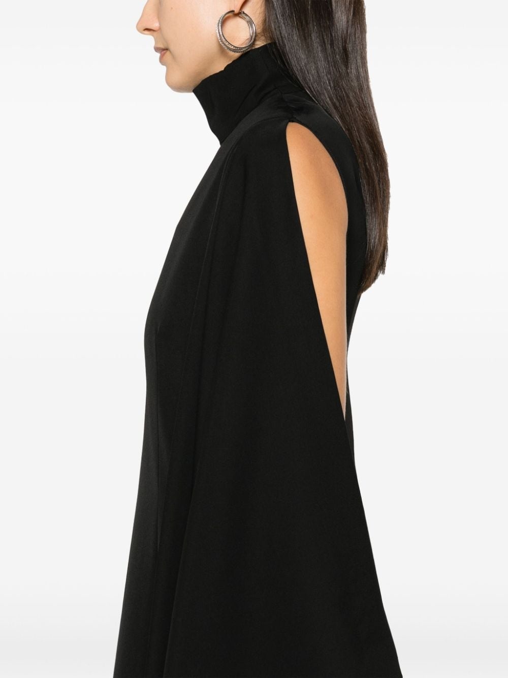 draped midi dress - 5