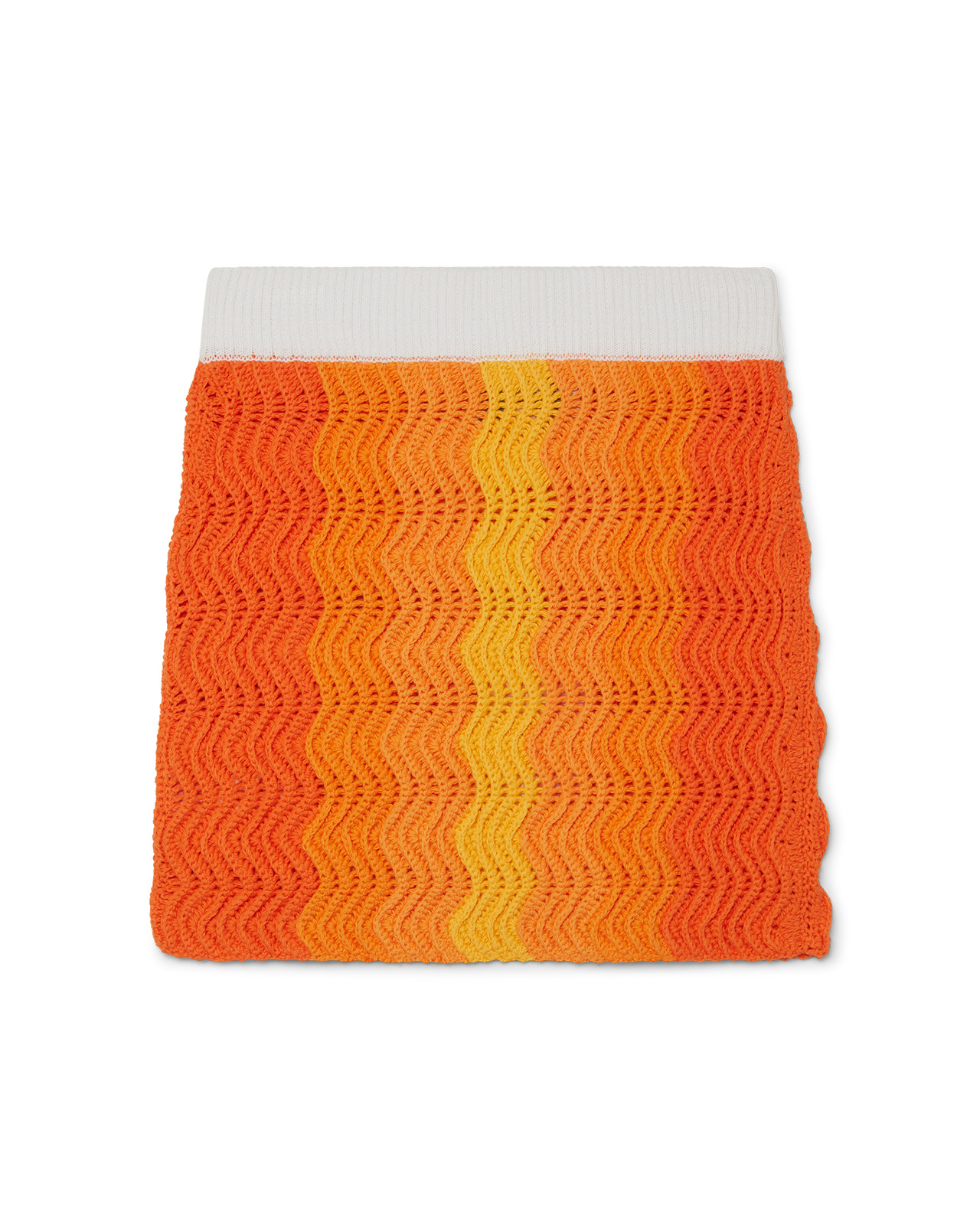 Orange Gradient Crochet Skirt | Casablanca Paris - 2