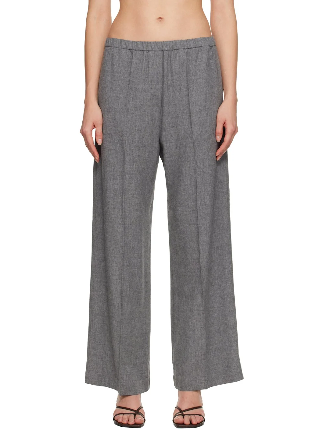 Gray Fluid Winter Trousers - 1
