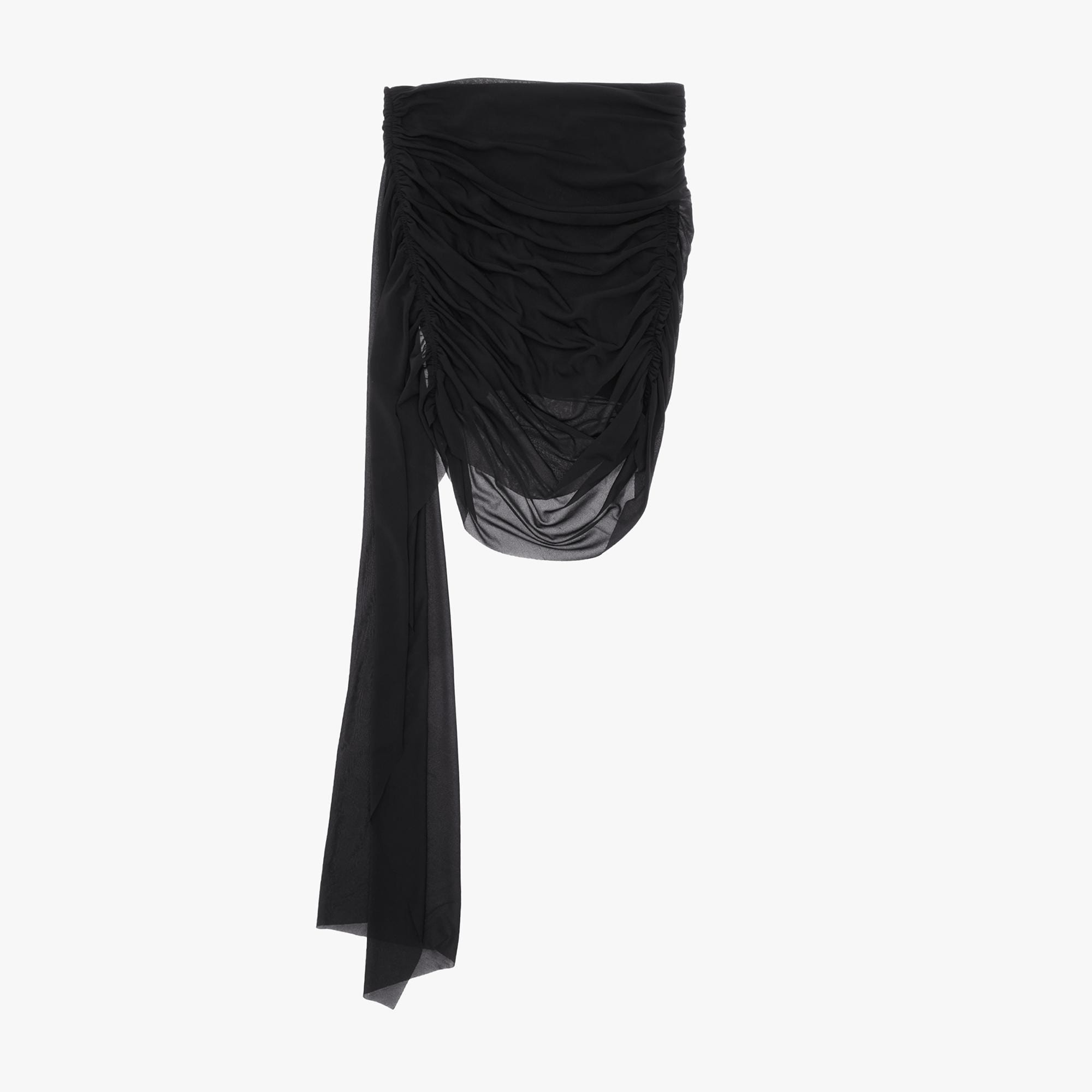 DRAPED ASYMMETRIC SKIRT - 1