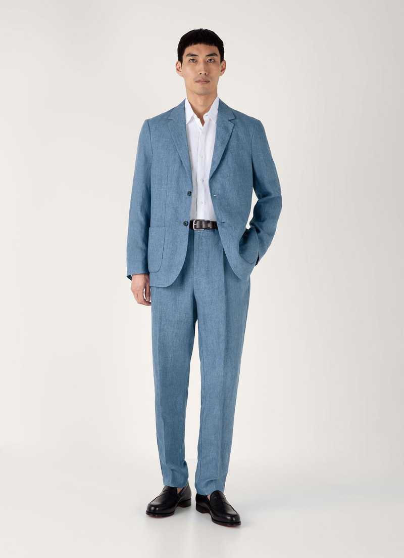 Sunspel Pleated Linen Trouser outlook