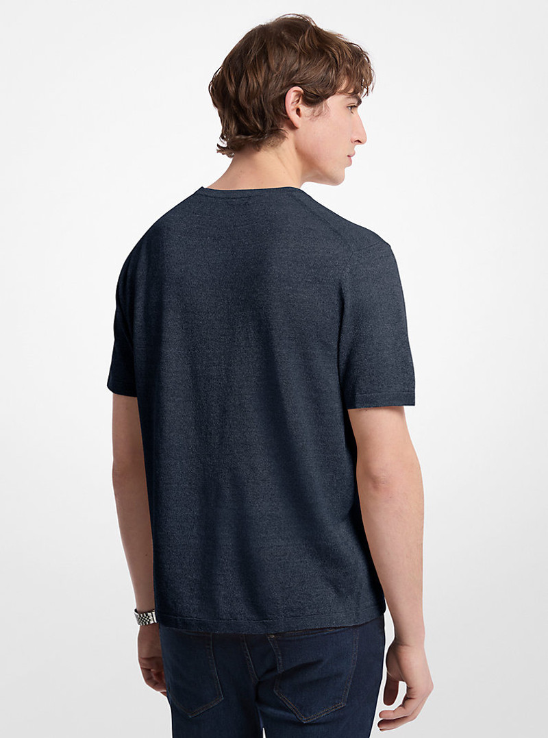 MICHAEL KORS Linen and Cotton T-Shirt outlook