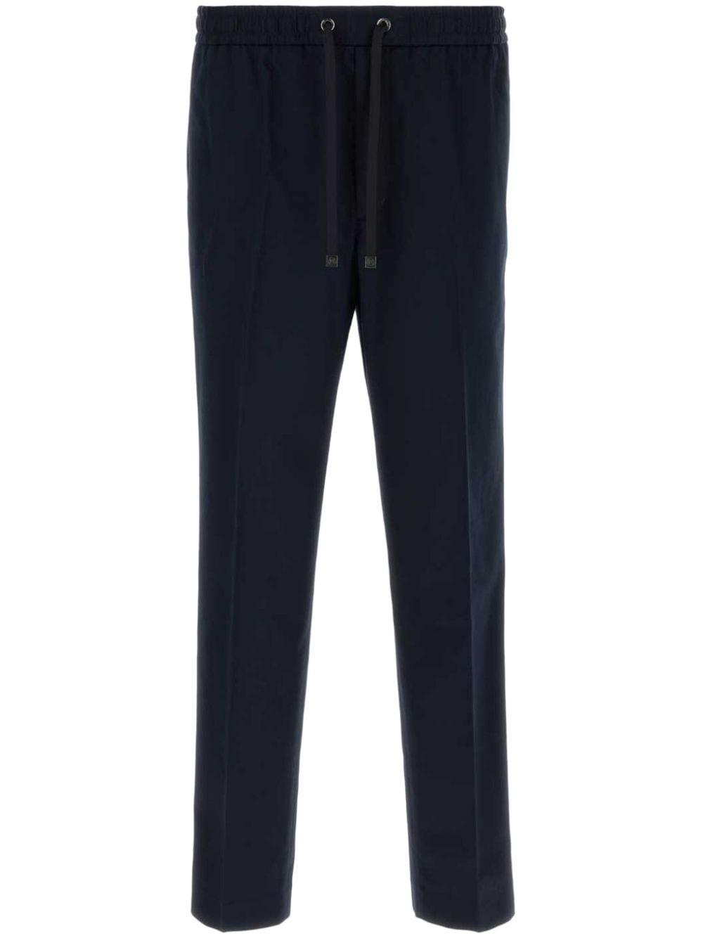 pressed-crease straight-leg trousers - 1