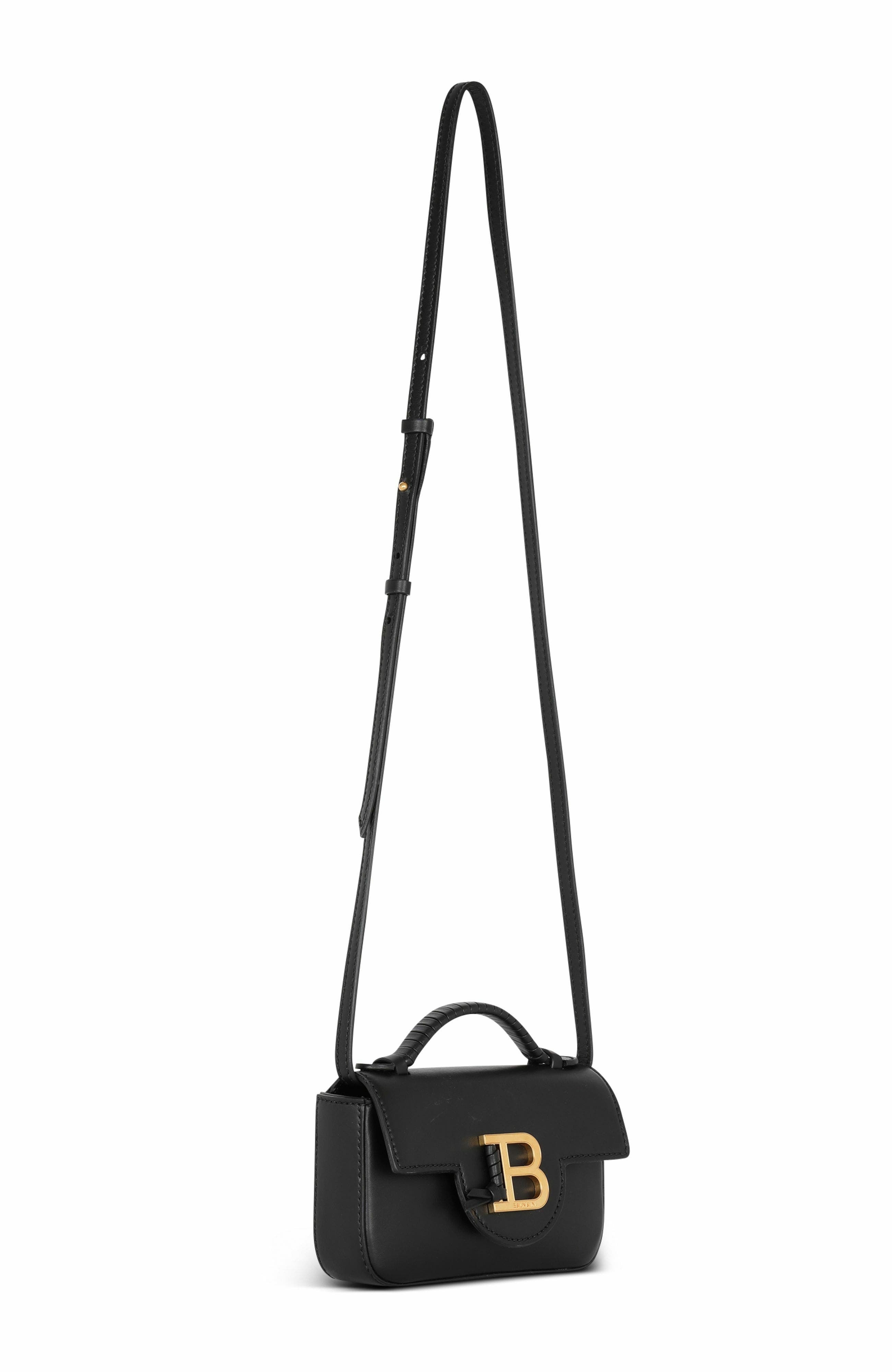 Balmain B-Buzz mini leather bag in Black at Nordstrom - 4