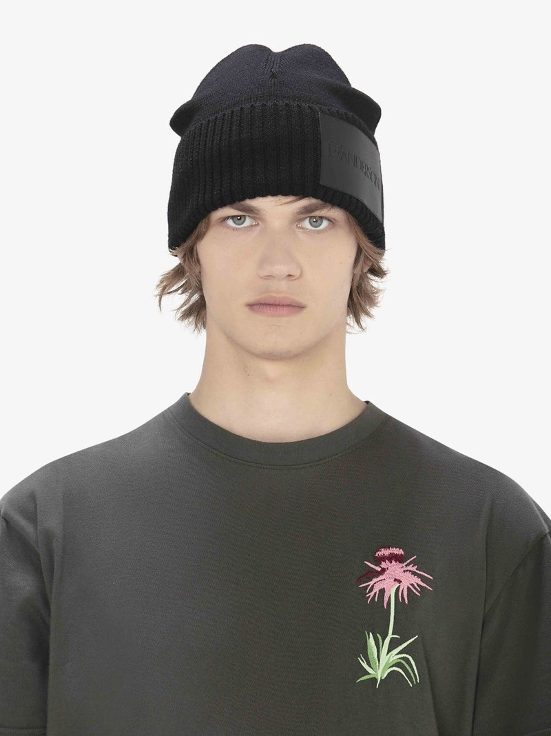 BEANIE WITH LOGO PATCH 4