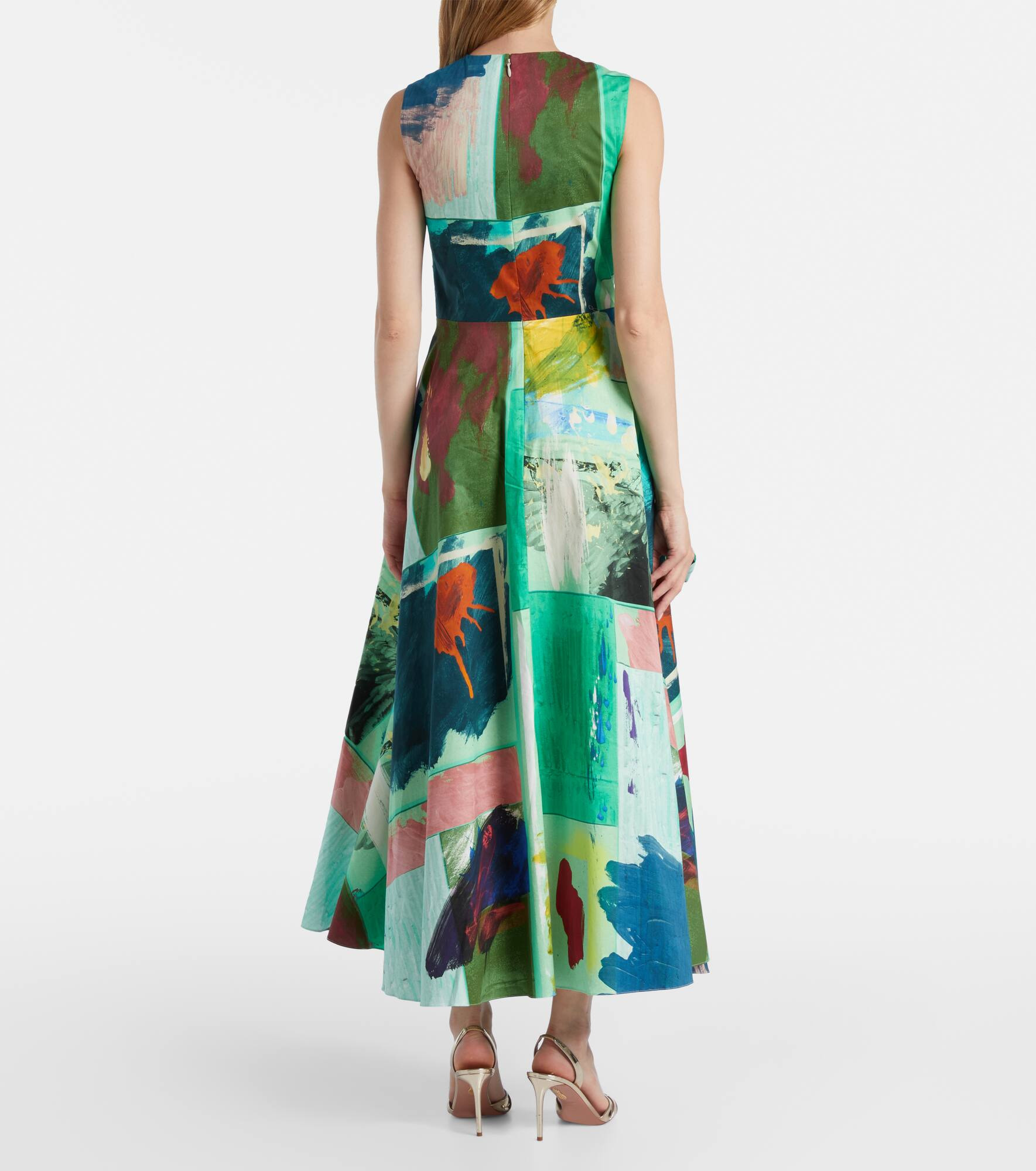 Nura bow-detail cotton cocktail dress - 3
