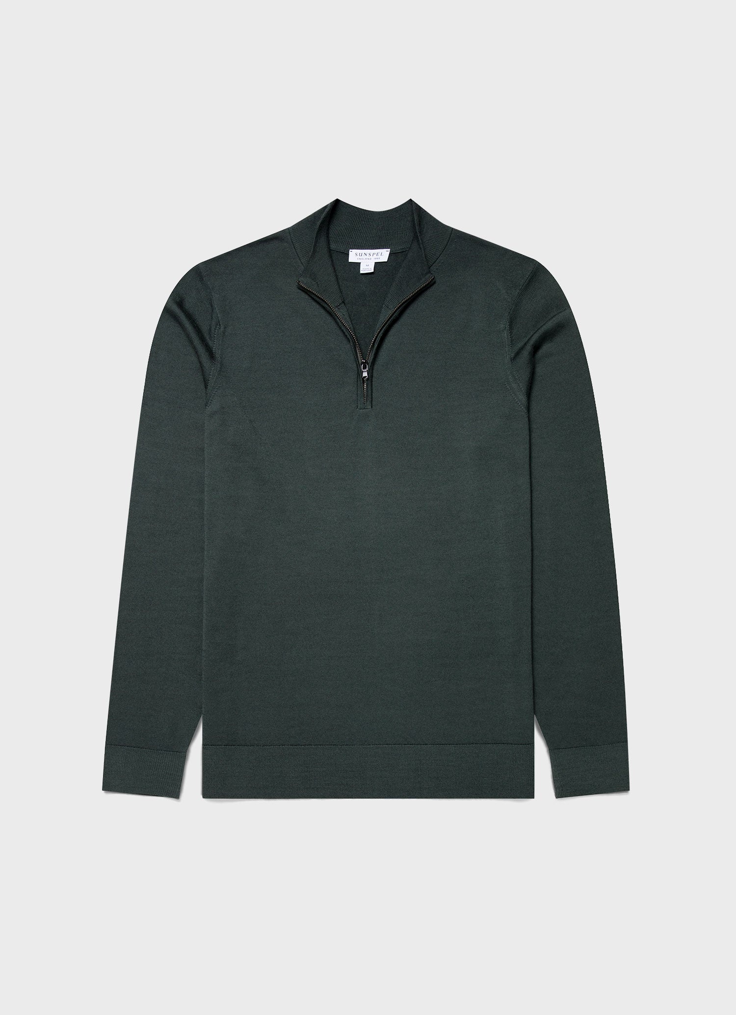 Extra‑Fine Merino Zip Neck - 1