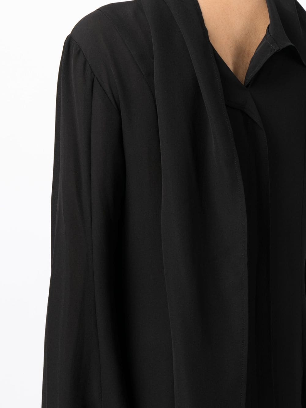 V-back silk midi dress - 9