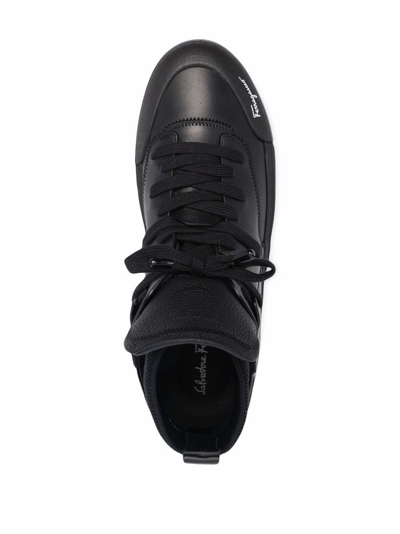 high-top leather sneakers 4