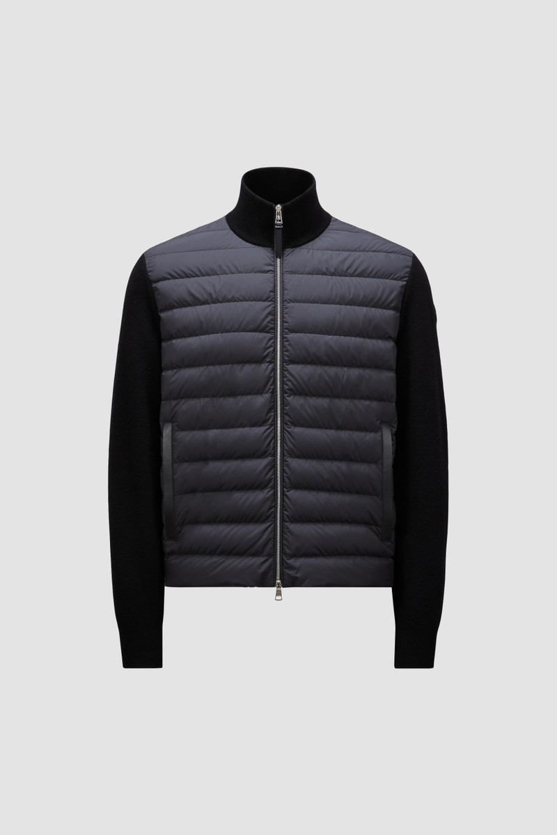 Padded Wool & Cashmere Zip-Up Cardigan 1