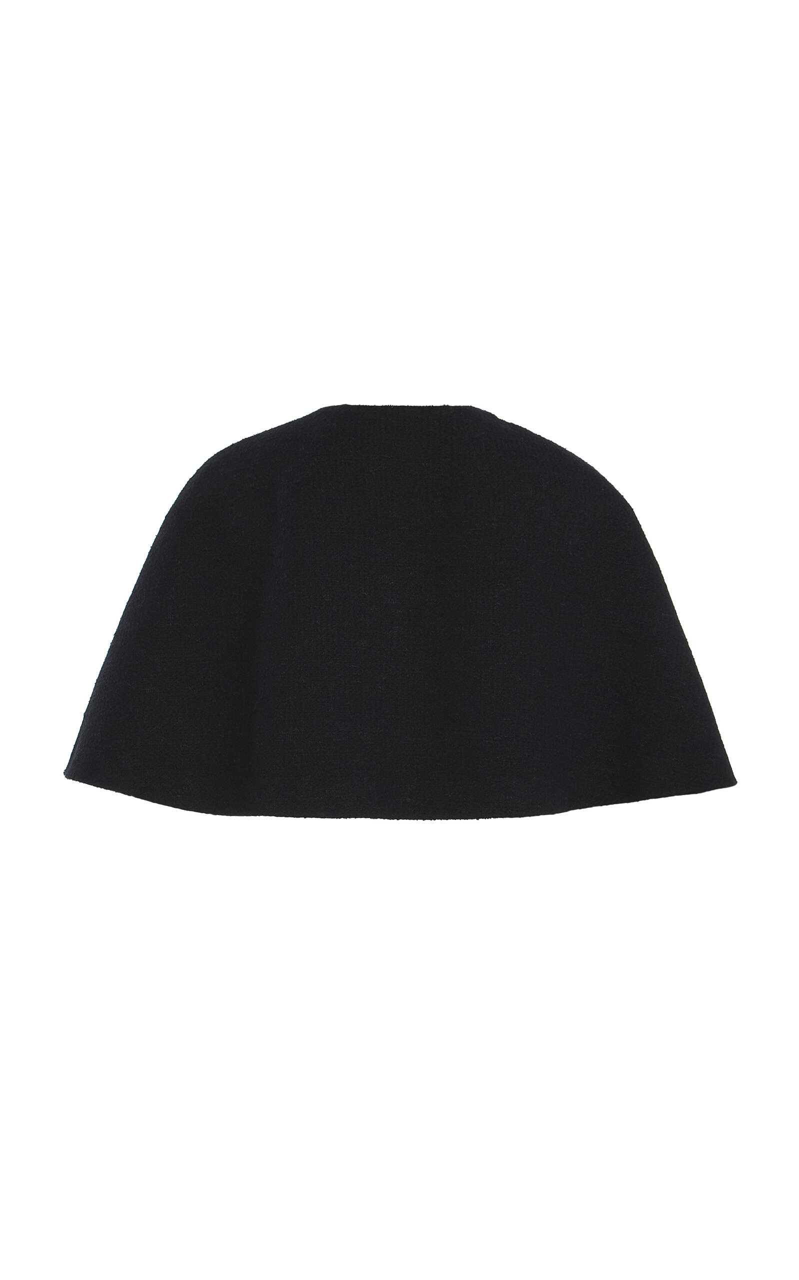 Cape-Detailed Cotton-Wool Tweed Jacket black - 5
