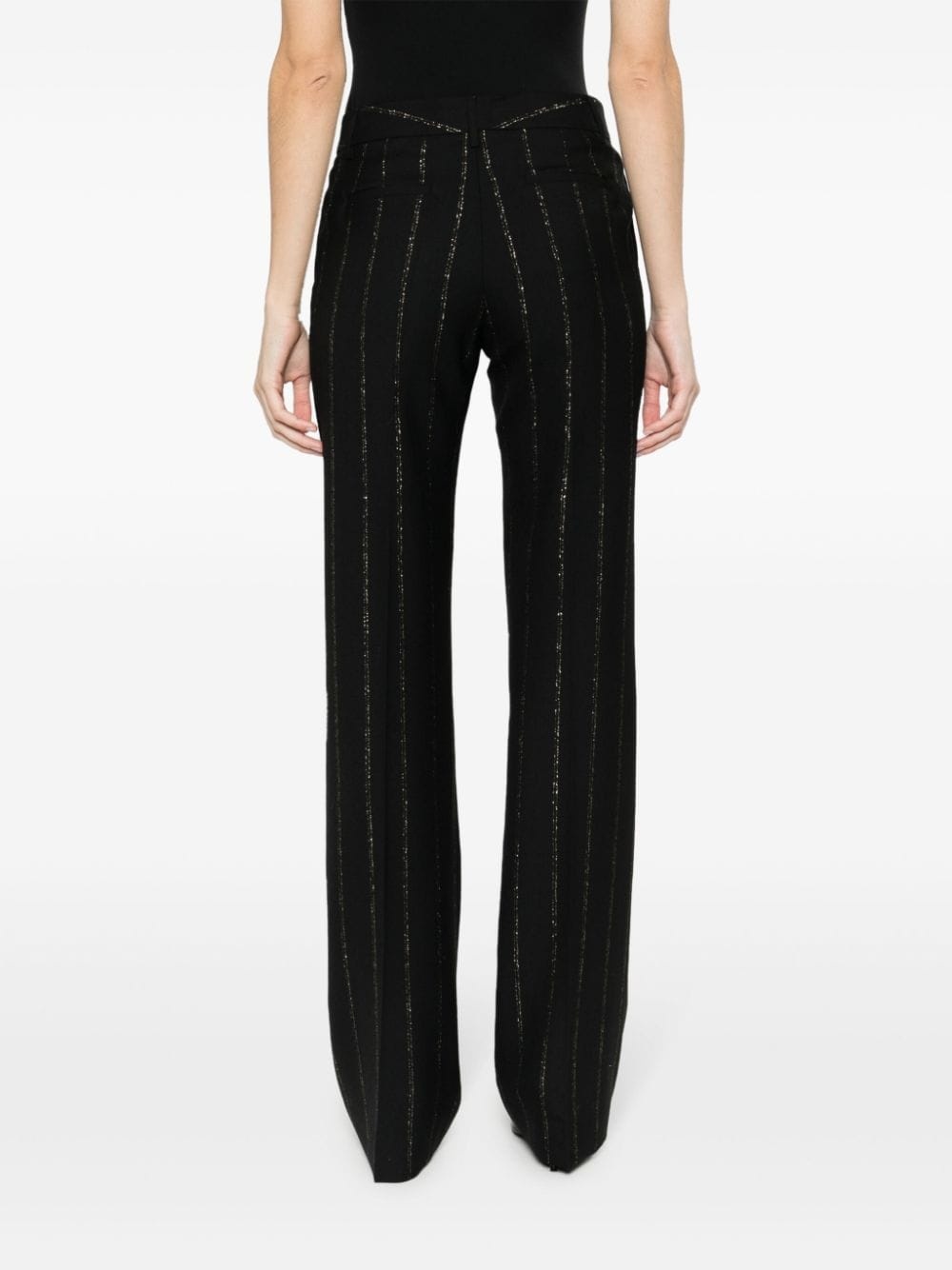 Lurex pinstriped trousers - 4