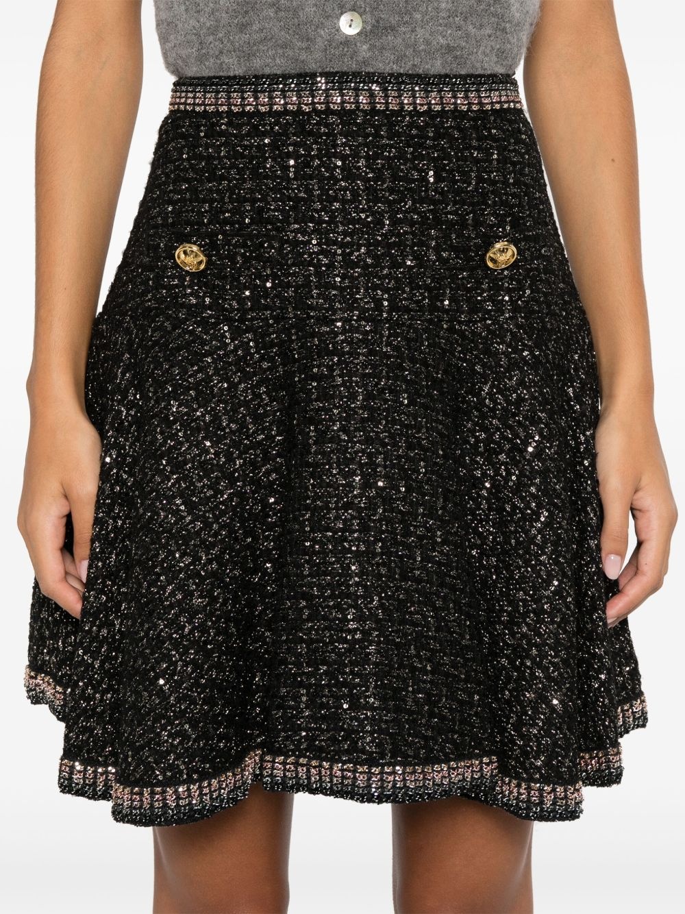 tweed mini skirt - 5