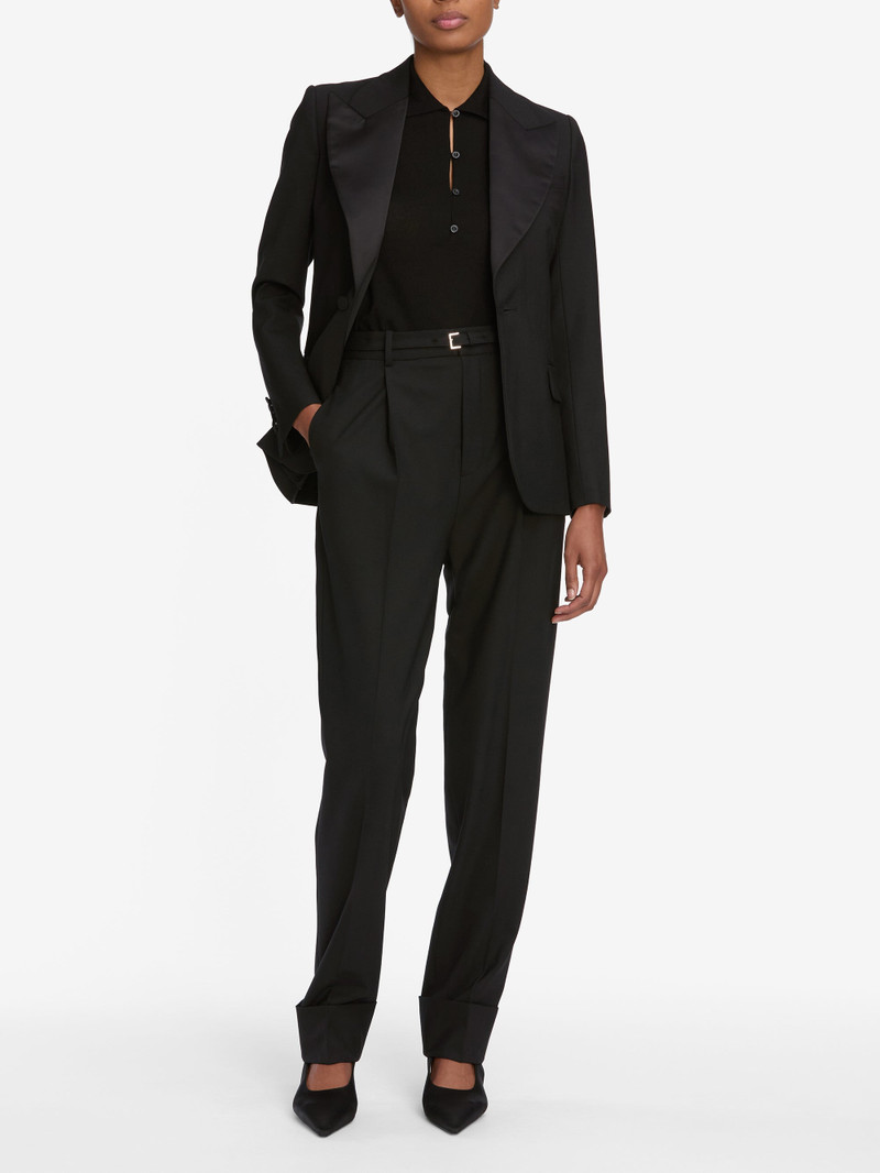 FRAME The Peak Lapel Blazer in Black outlook