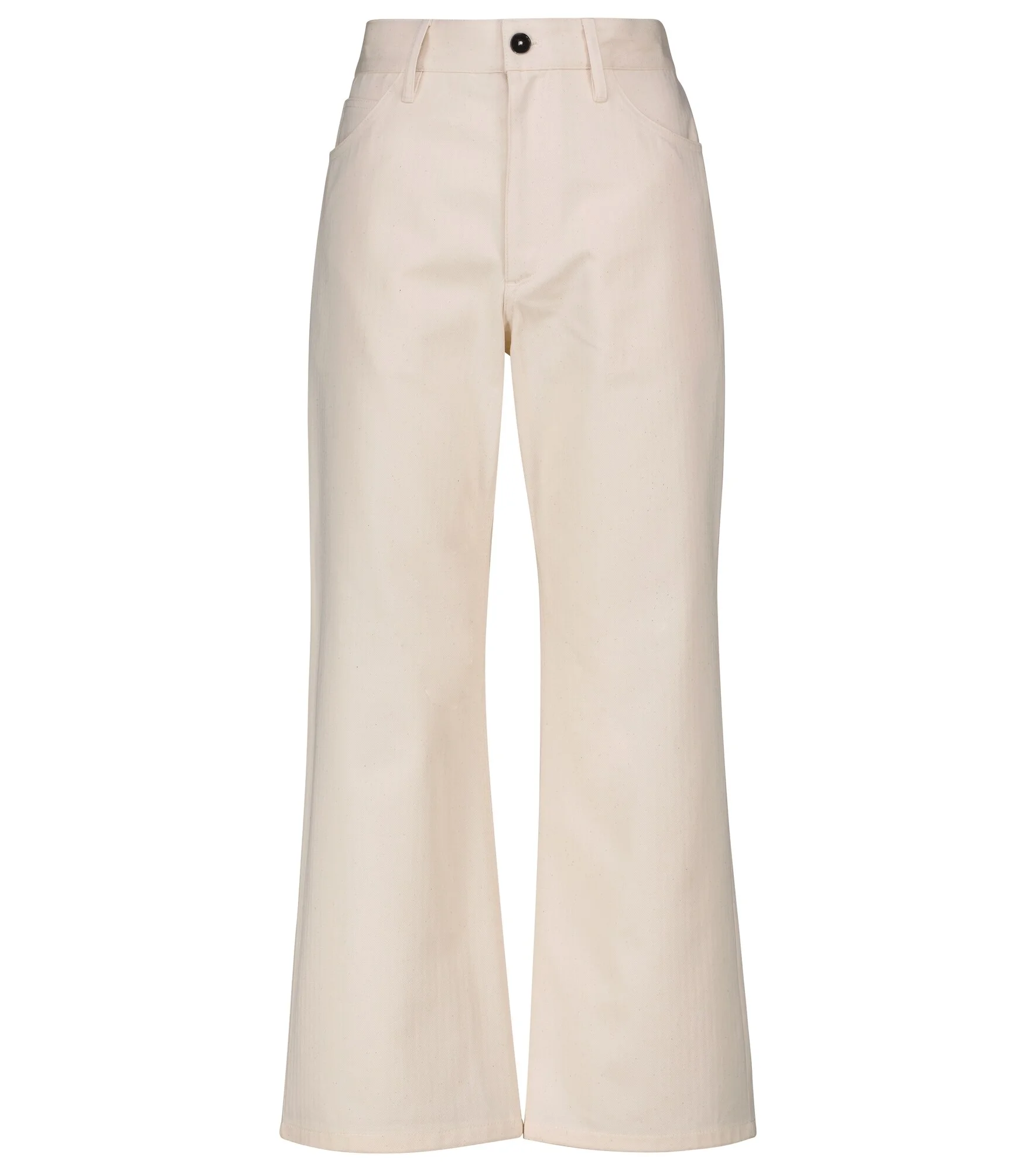 High-rise cotton bootcut pants - 1