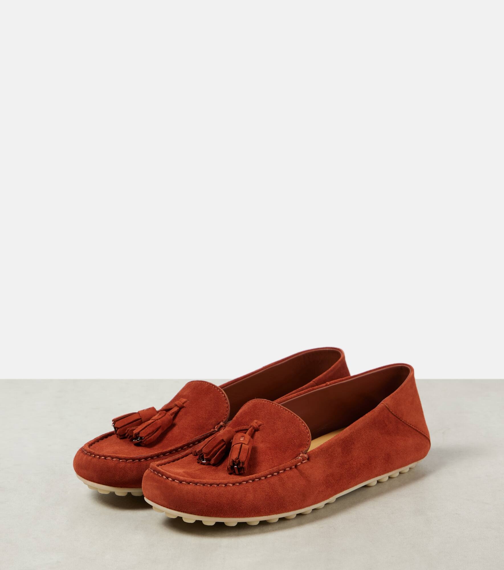 Dot Sole Walk suede moccasins - 4