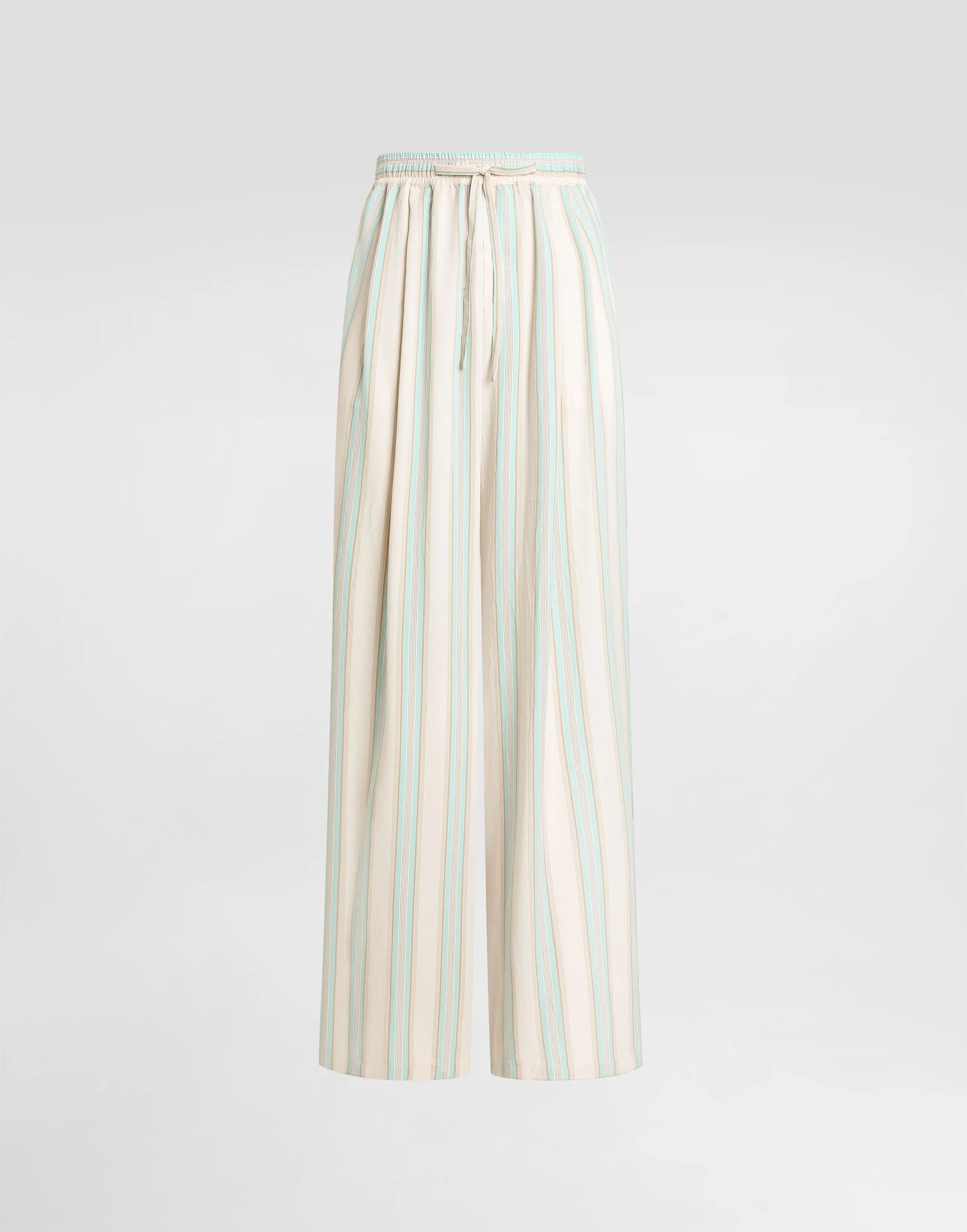 Striped canvas vanity trousers - 1