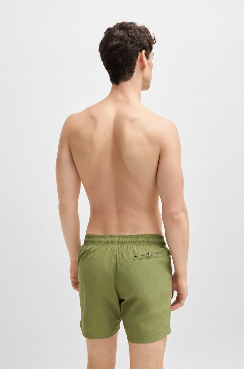 BOSS CONTRAST-LOGO SWIM SHORTS IN QUICK-DRYING FABRIC outlook