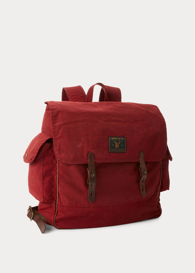 RRL by Ralph Lauren Leather-Trim Oilcloth Backpack outlook
