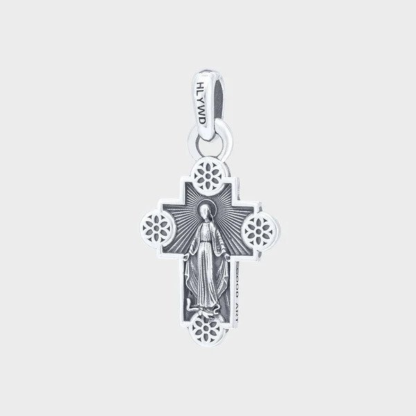 GOOD ART HLYWD Jimmy Cross Pendant Size A - Sterling Silver - 3