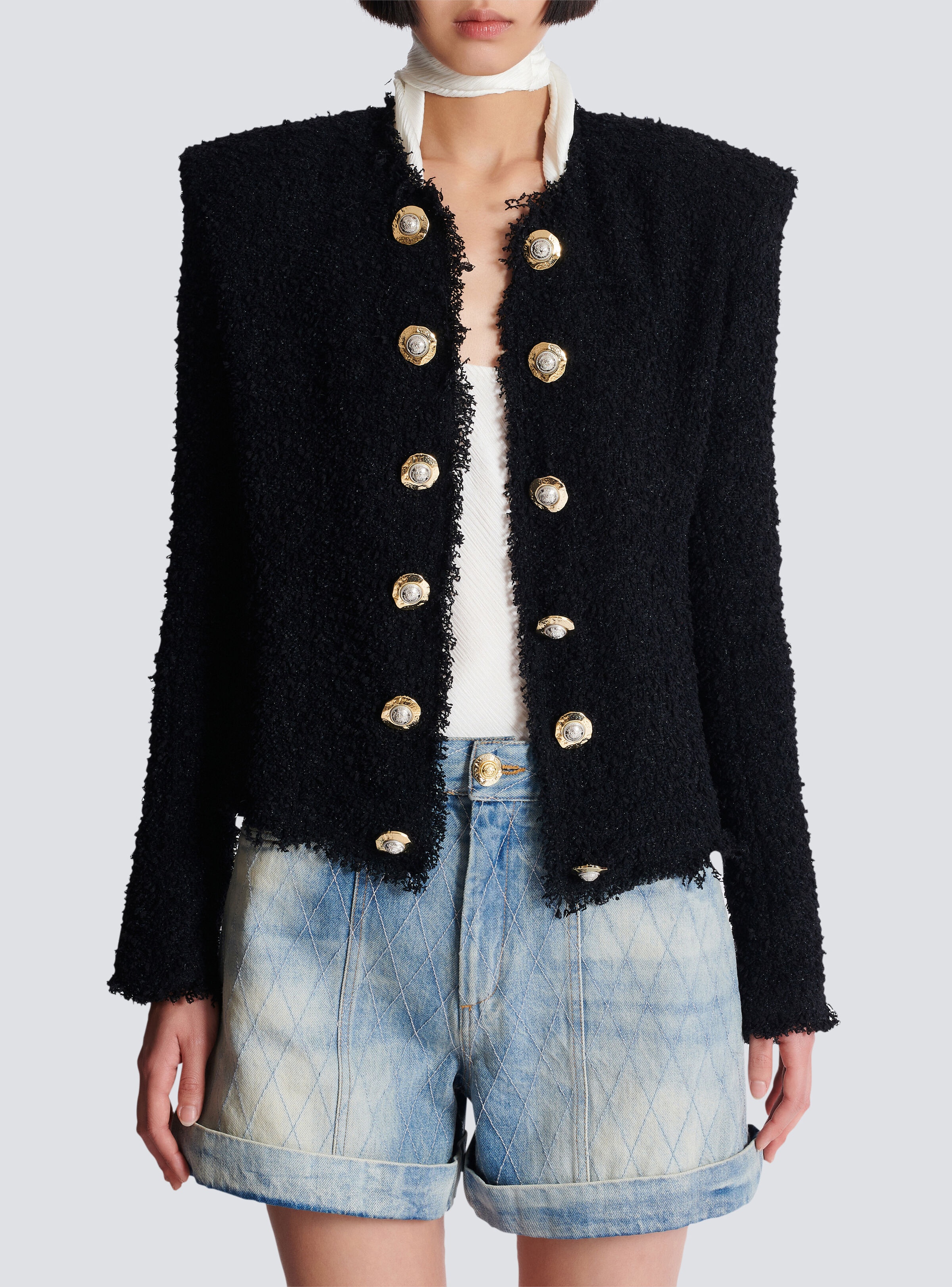 Edge-to-edge tweed jacket - 5