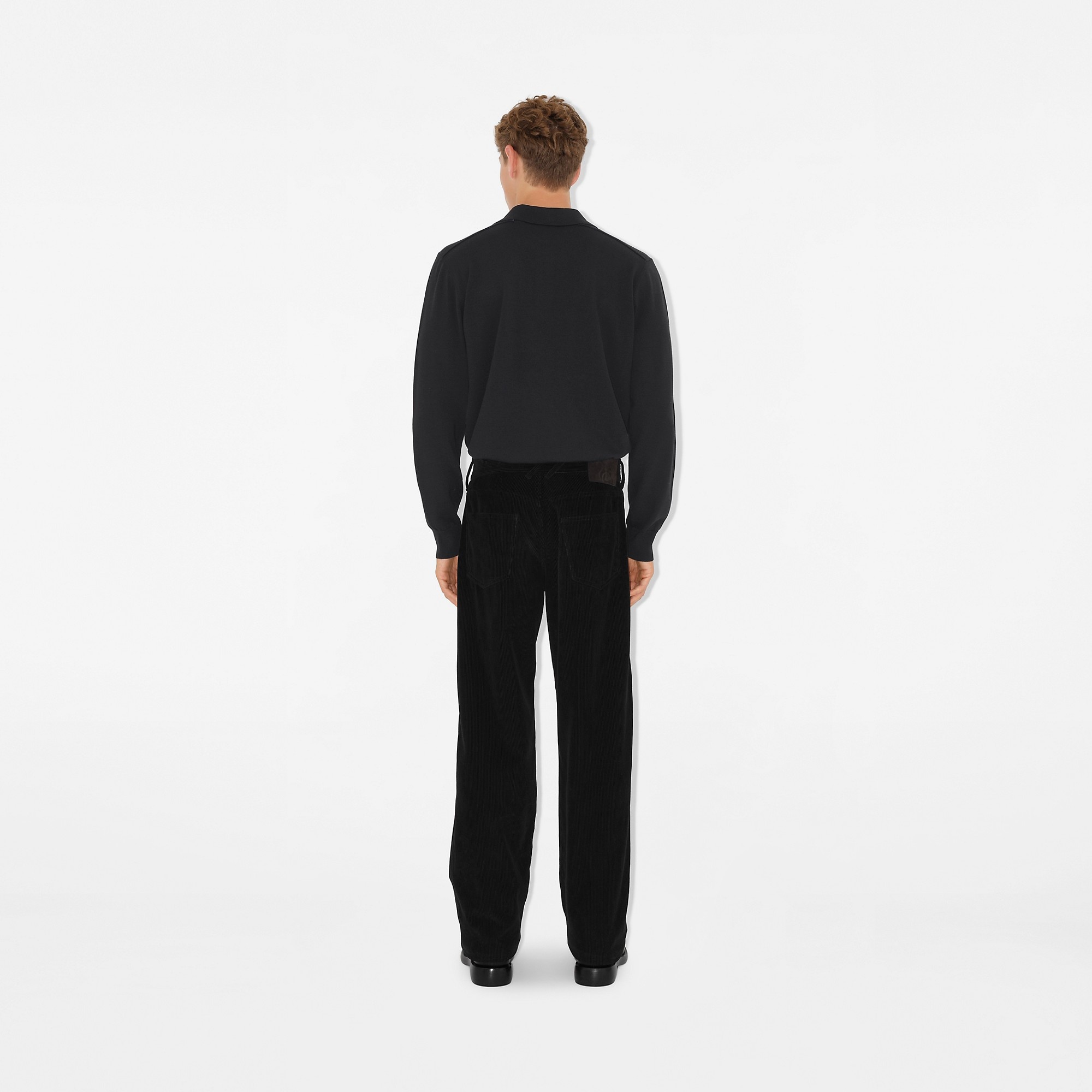 Long-sleeve Wool Polo Shirt - 4