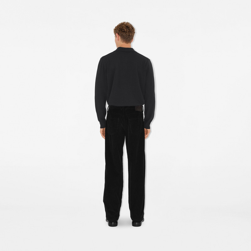 Long-sleeve Wool Polo Shirt 4