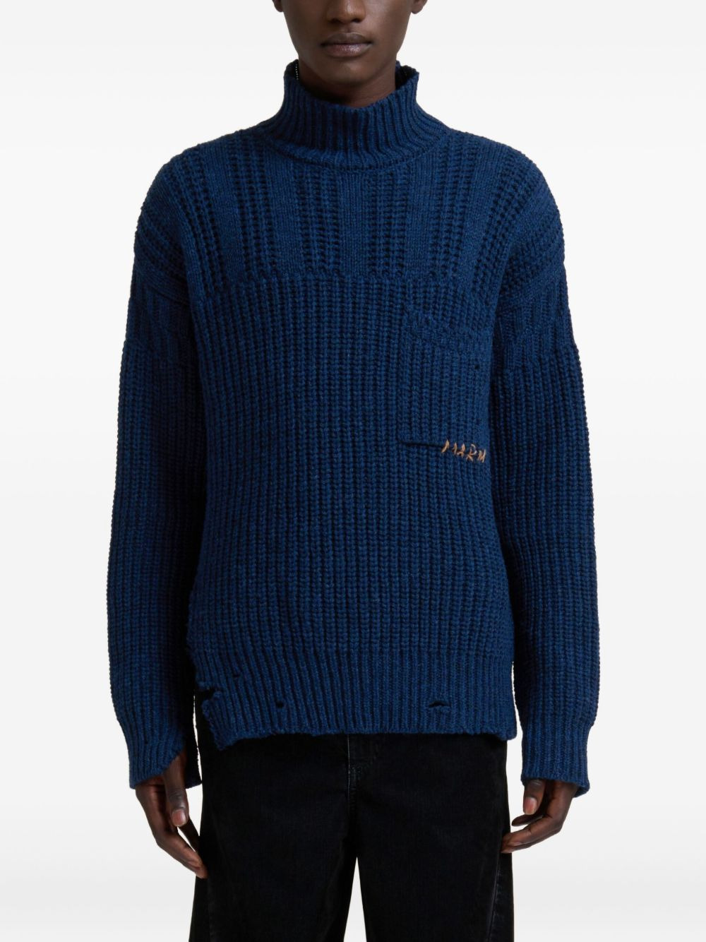 RIBBED TURTLENECK SWEATER - 4