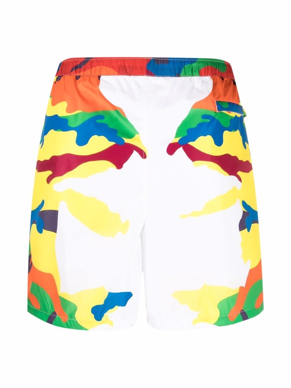 logo-print camouflage swim shorts - 2