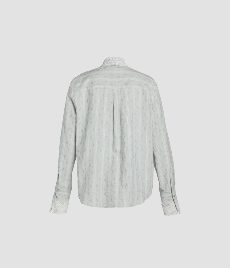 DITSY COTTON STRIPE LONG SLEEVE SHIRT 6
