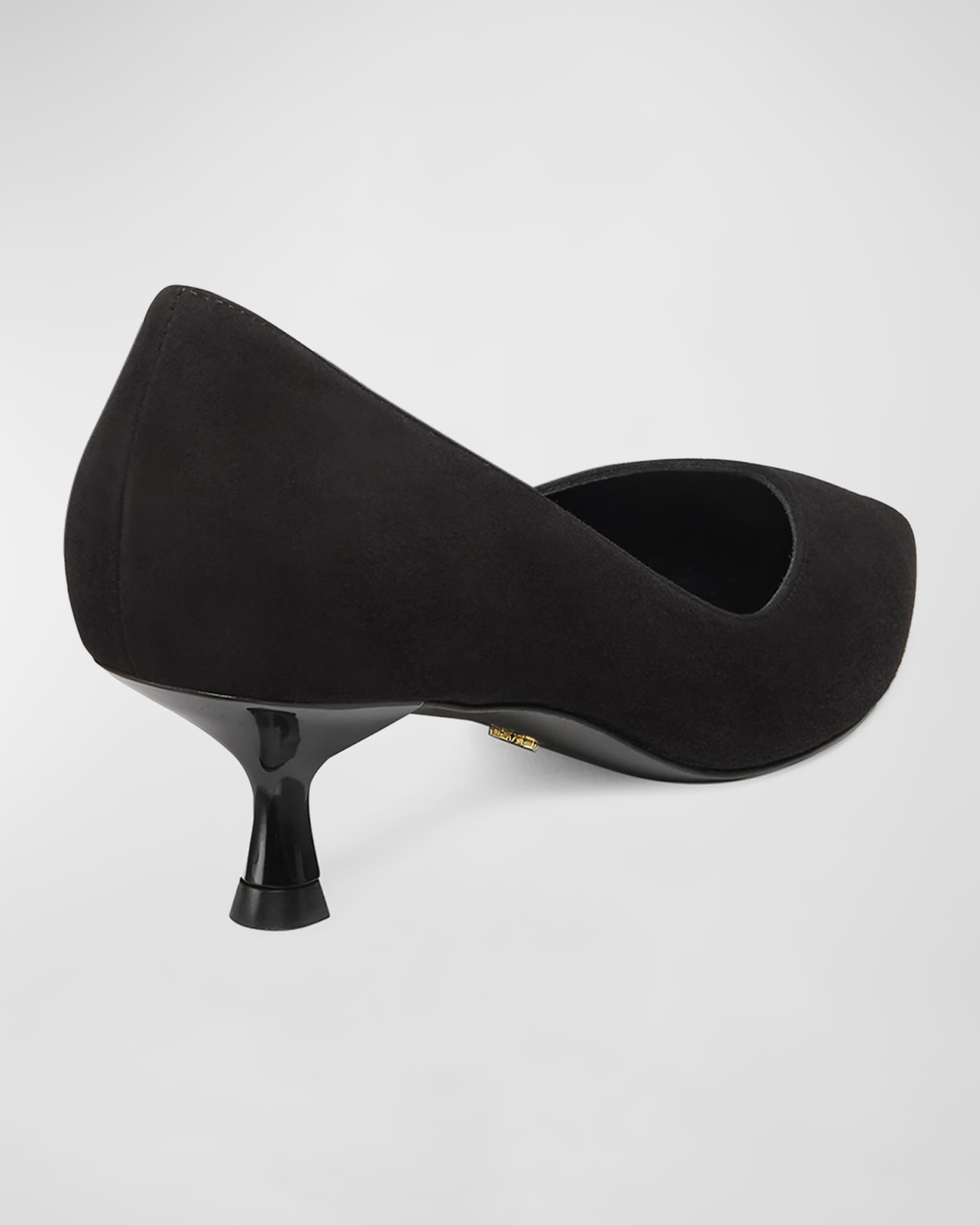 Eva Suede Kitten-Heel Pumps - 2