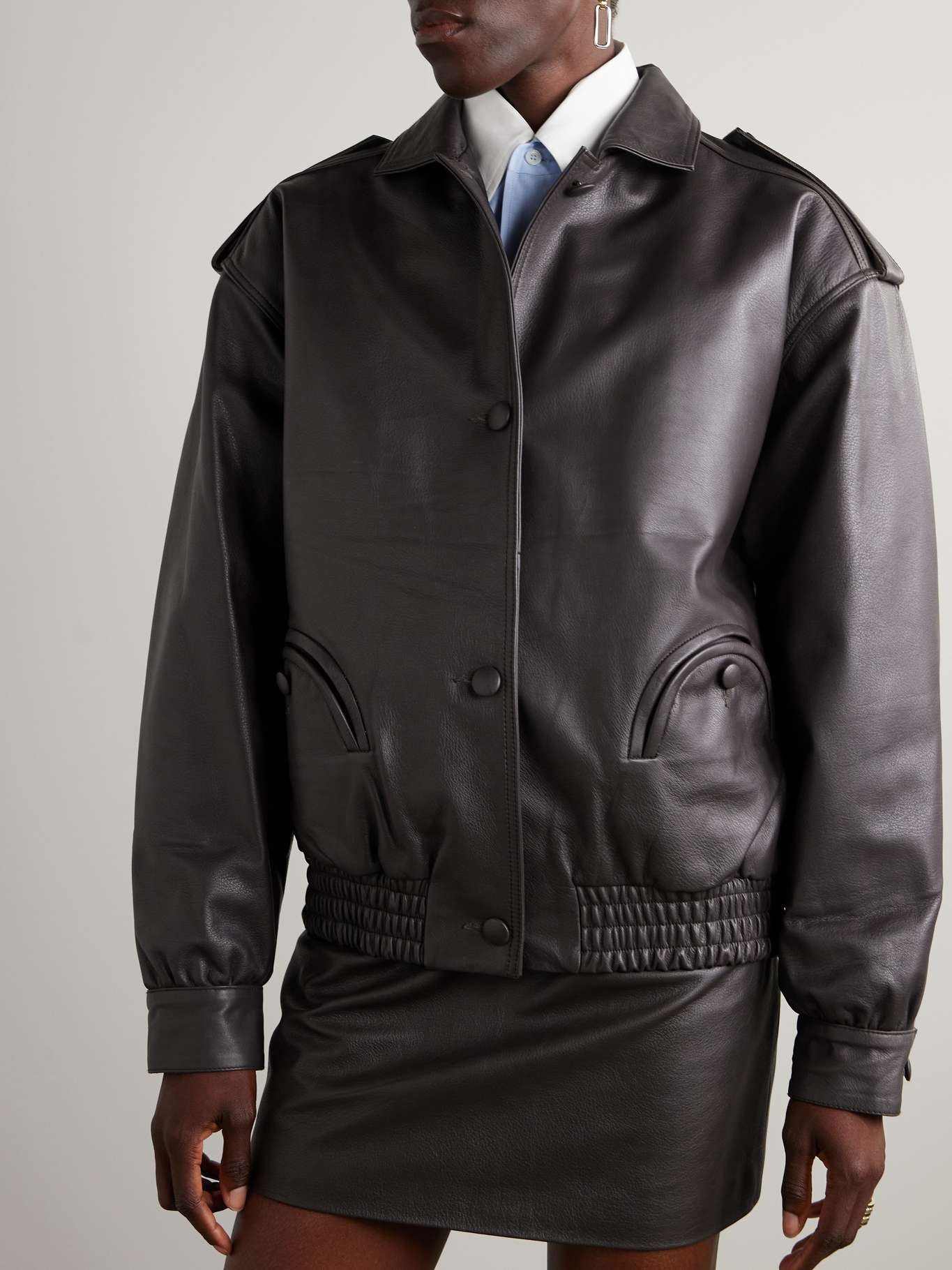 Charlie Ares leather bomber jacket - 3