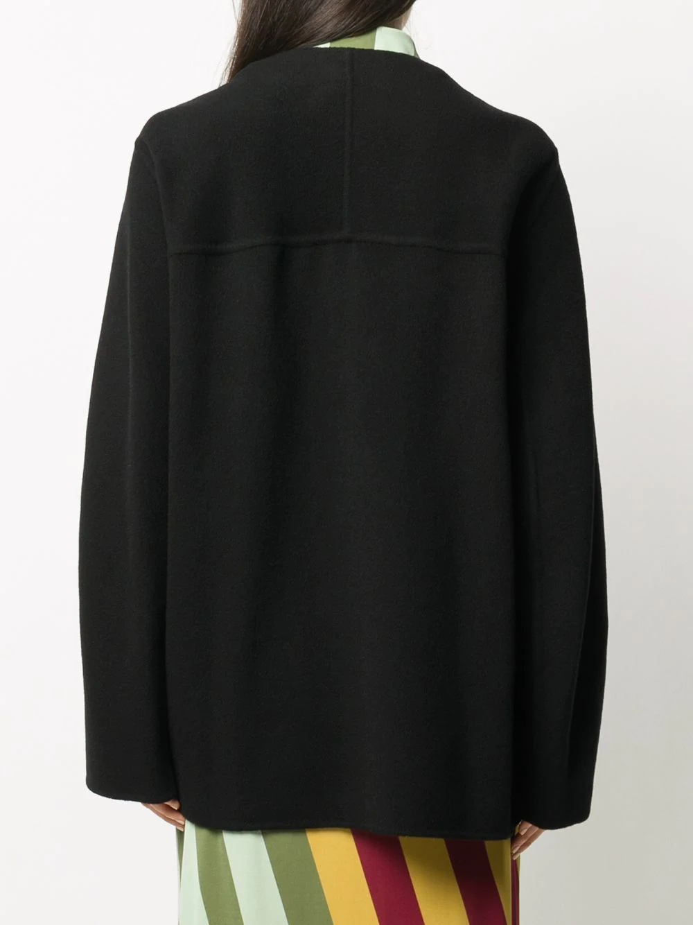 oversized cashmere jacket - 4