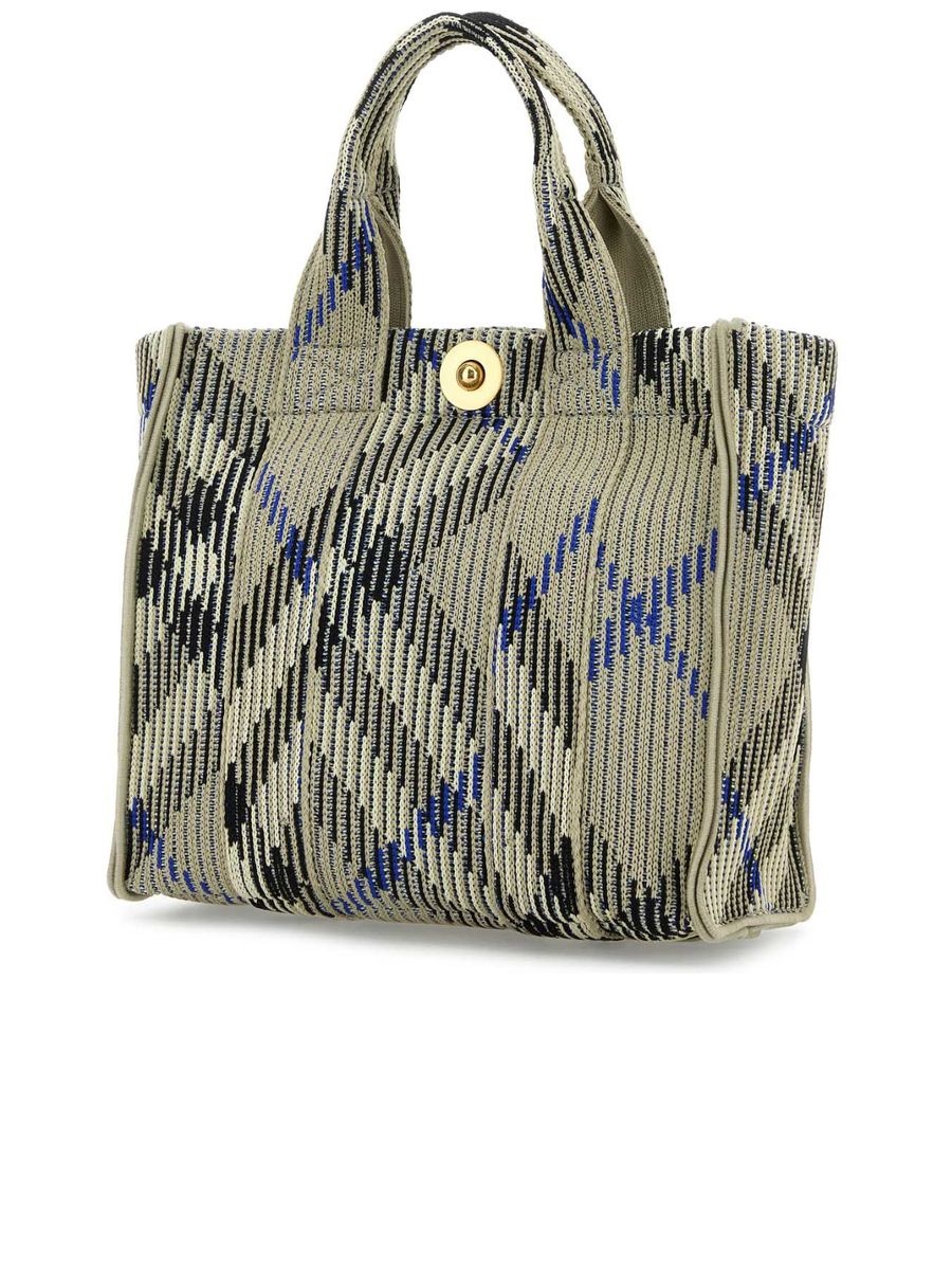 Knit Tote Check Mini Handbag - 2