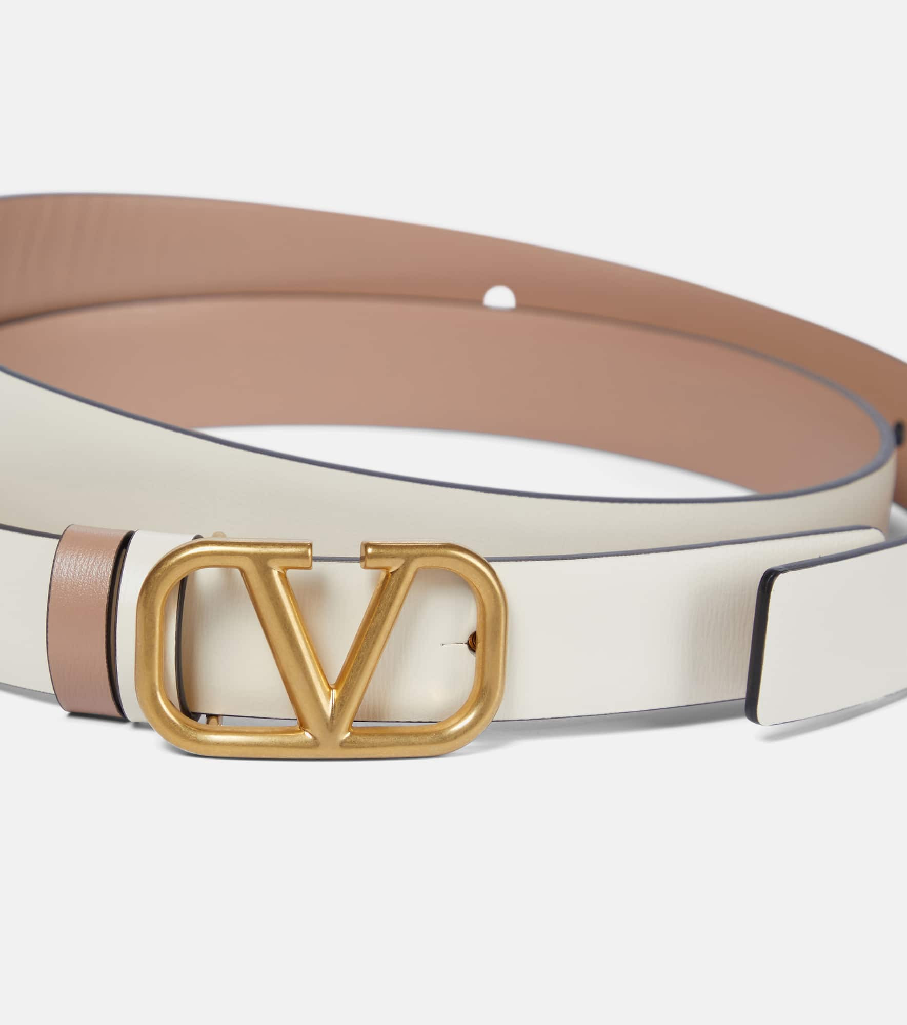 VLogo Signature 20 reversible leather belt - 3