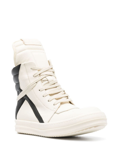 Rick Owens Moody Geobasket leather sneakers outlook