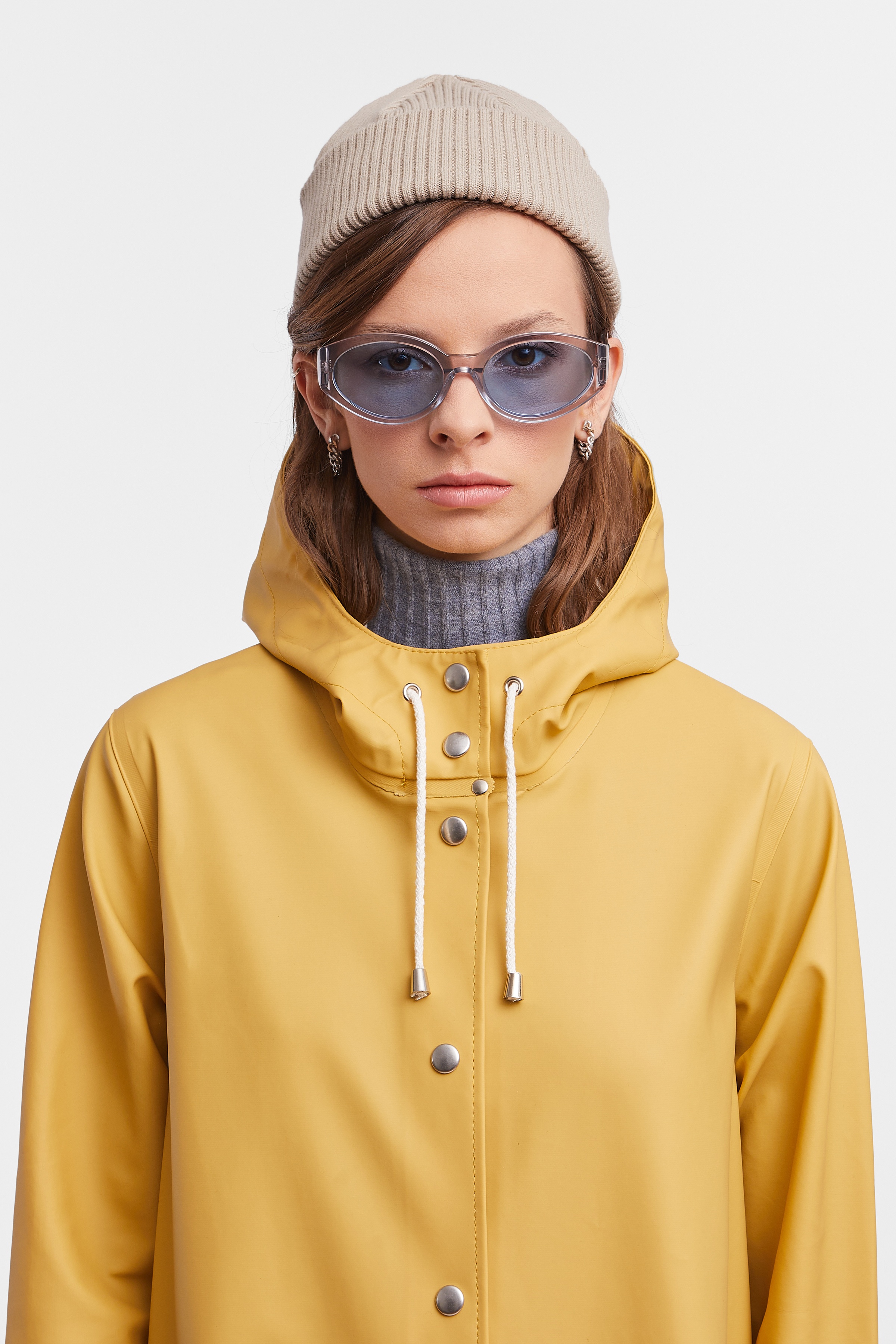 Mosebacke Long Raincoat Chai - 7